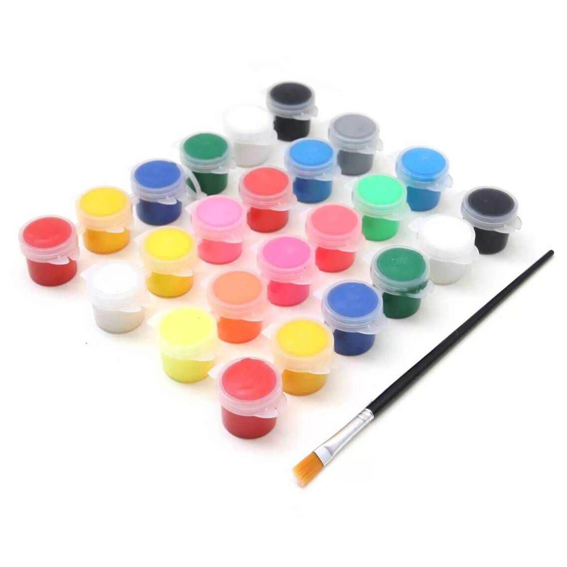 Acrylic Paint Pots 25 Pieces-Hobbycraft Outlet