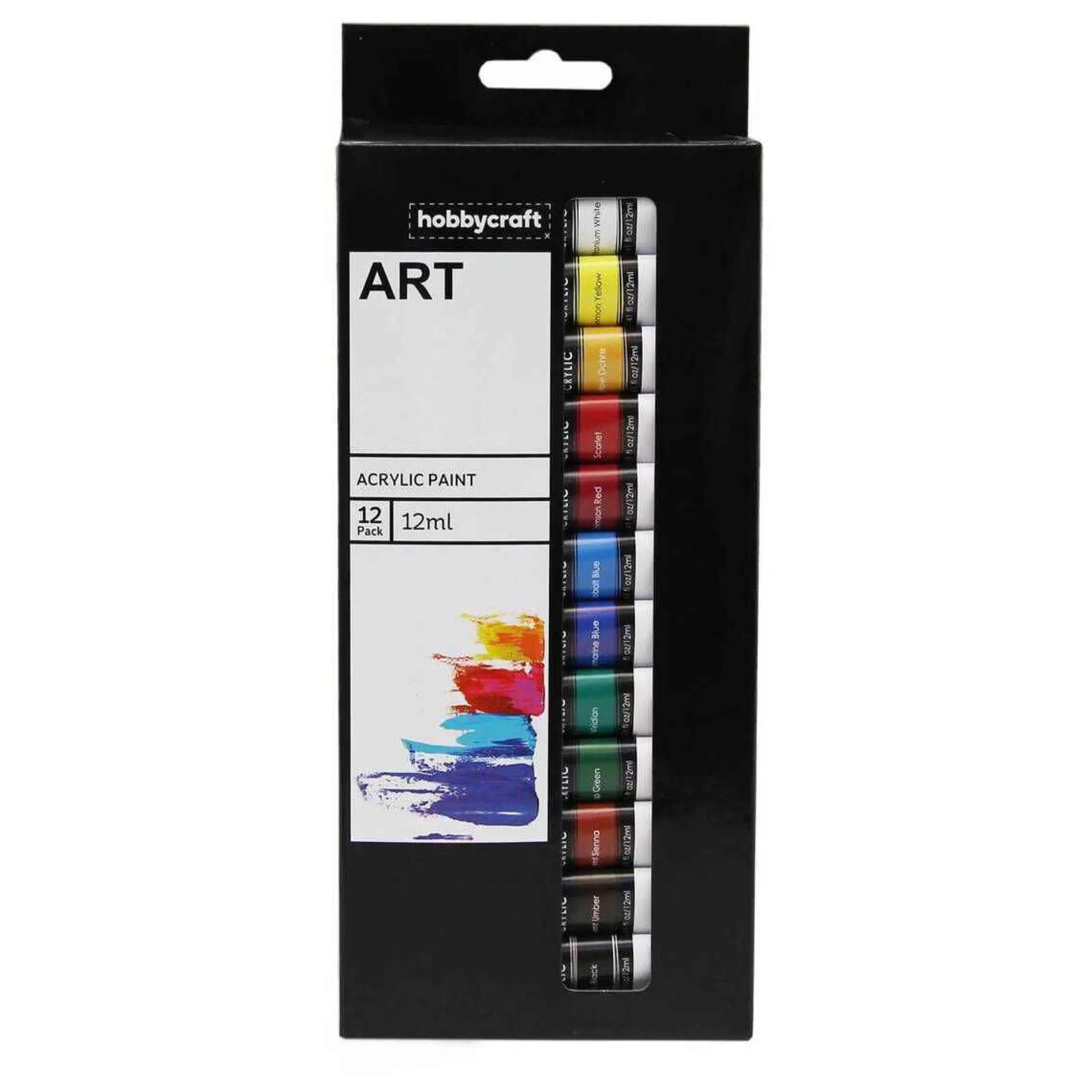 Acrylic Paint Set 12Ml 12 Pack-Hobbycraft Discount