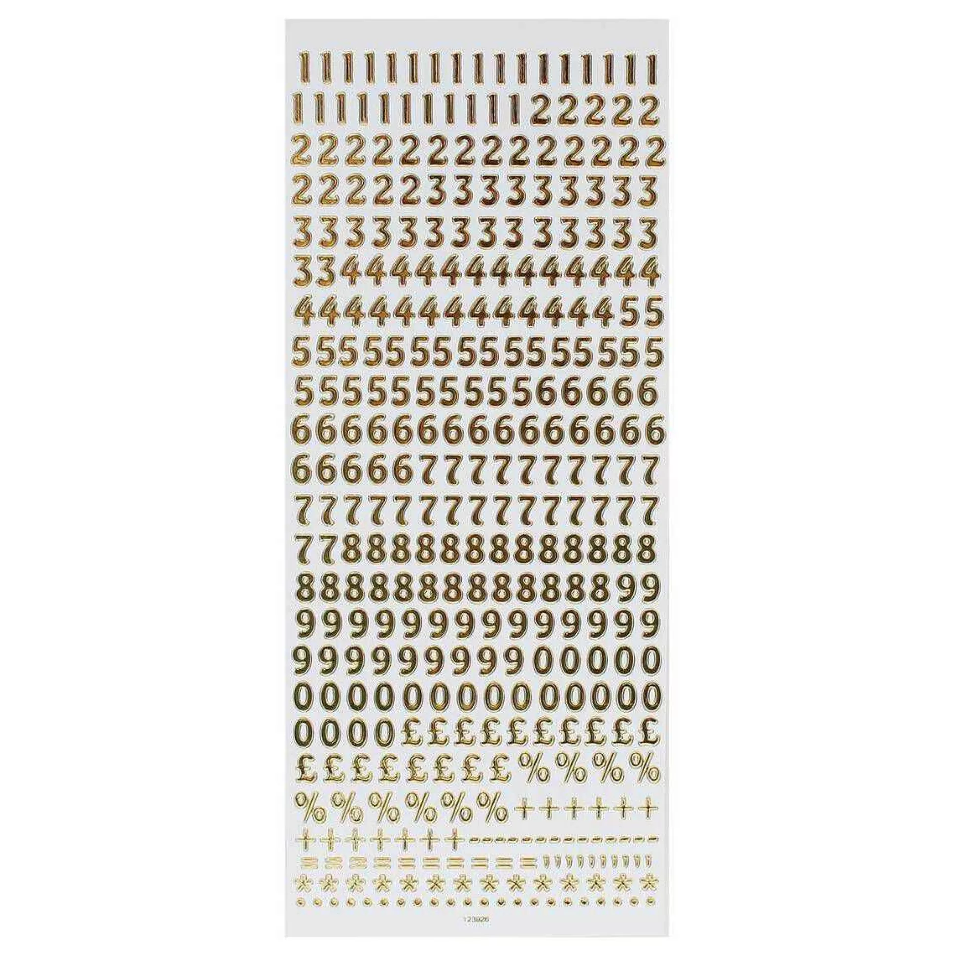 Anita's Small Gold Number Outline Stickers-Hobbycraft Flash Sale