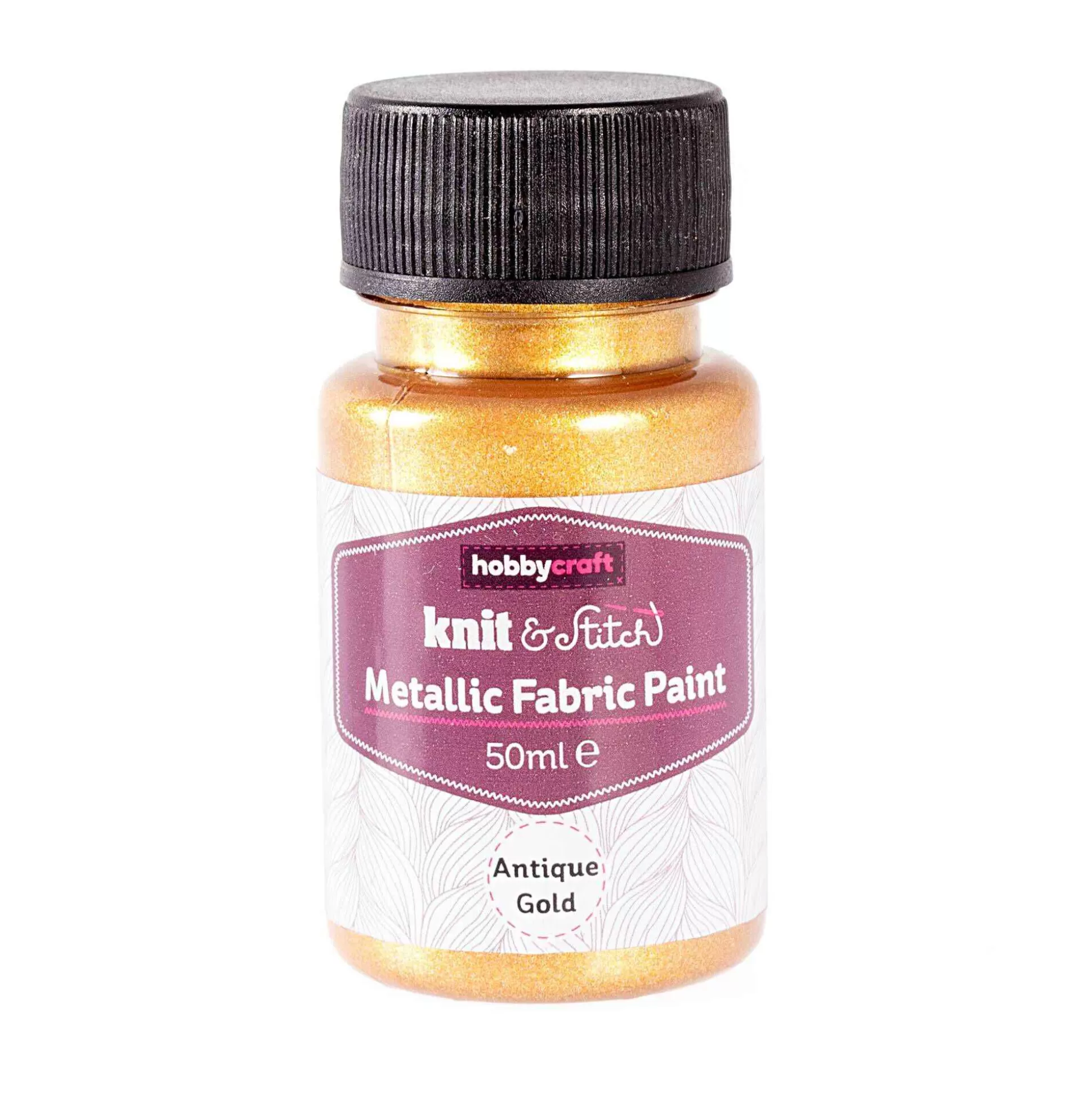 Antique Gold Metallic Fabric Paint 50Ml-Hobbycraft Sale