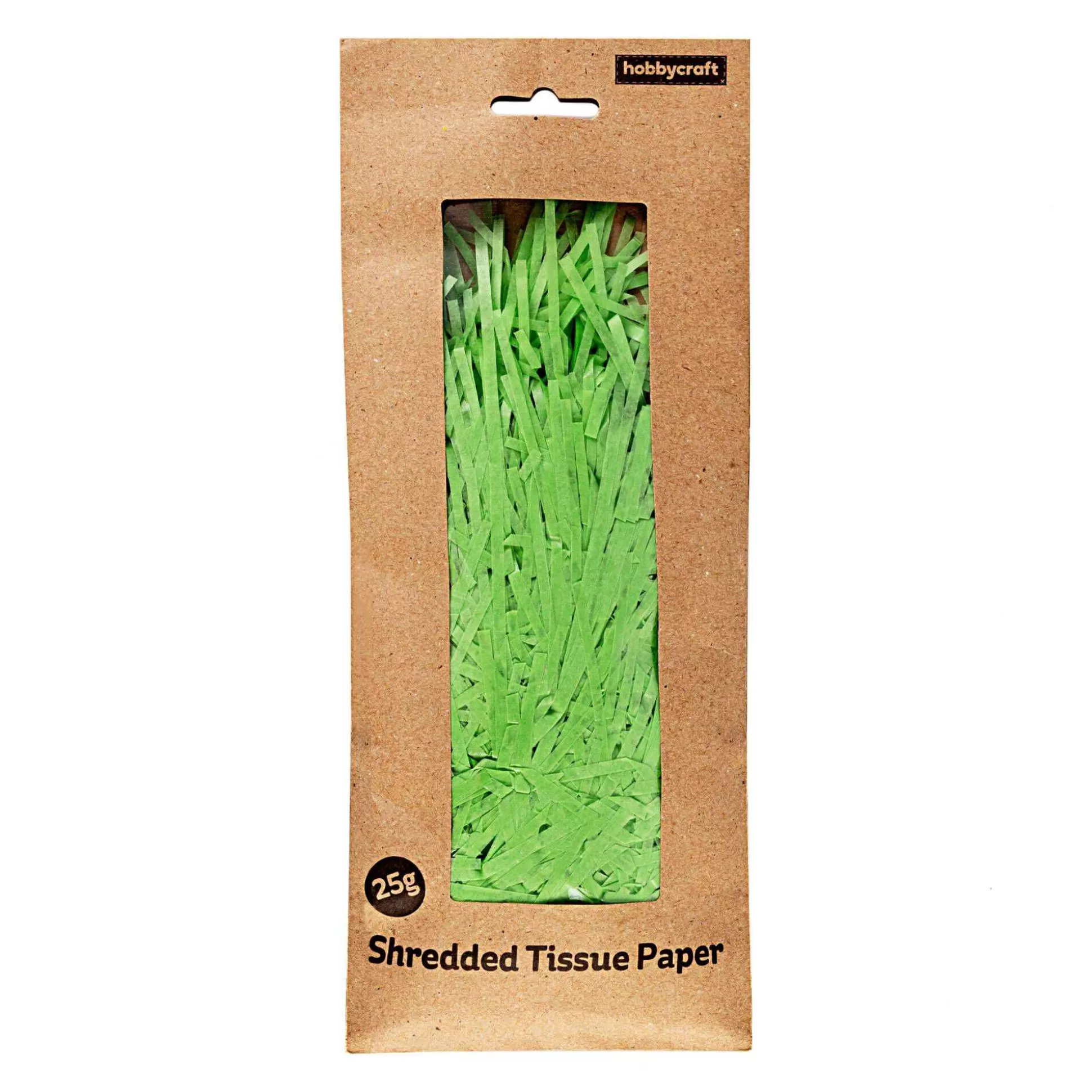 Apple Green Shredded Tissue Paper 25G-Hobbycraft Discount