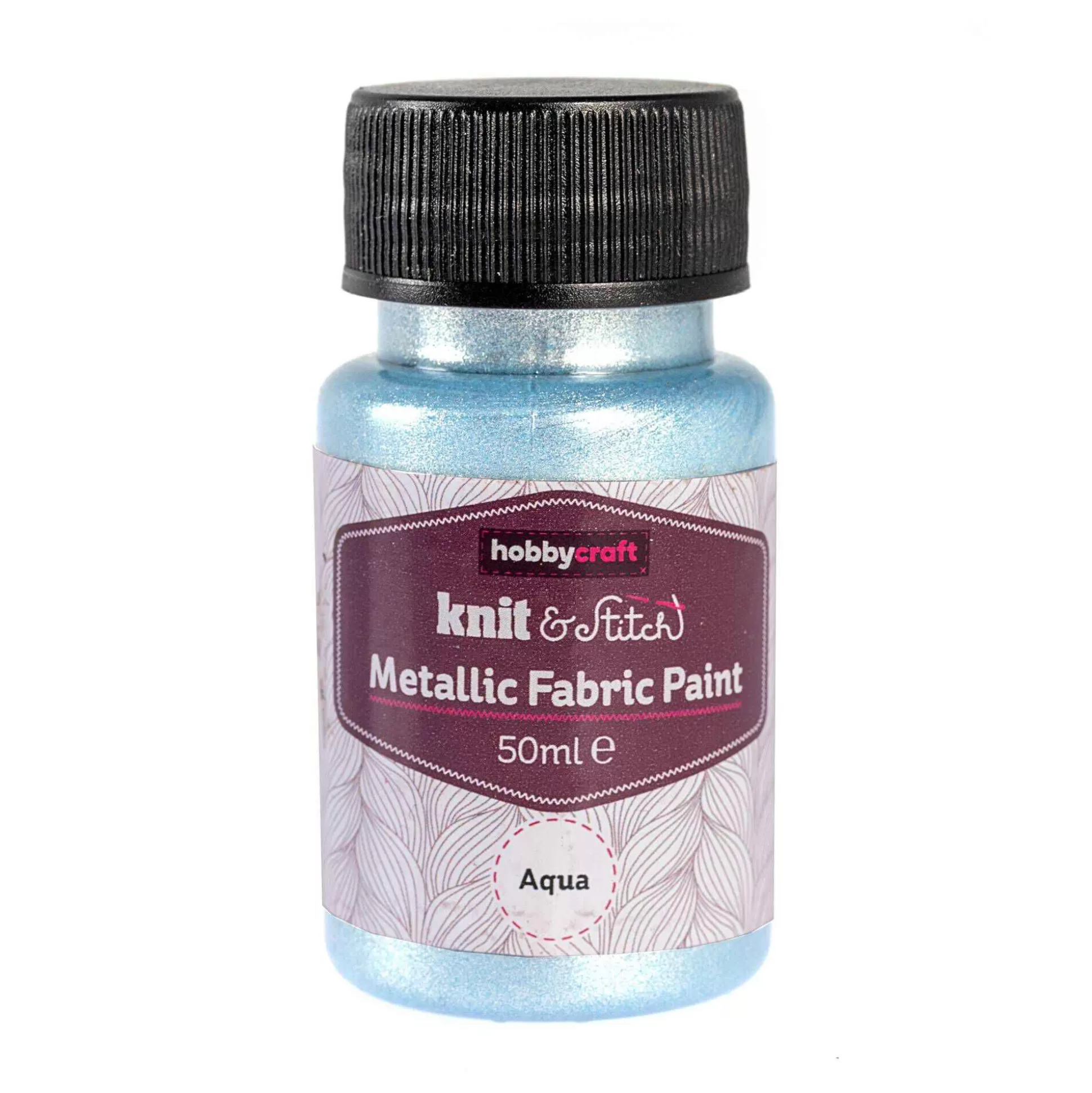 Aqua Metallic Fabric Paint 50Ml-Hobbycraft Sale