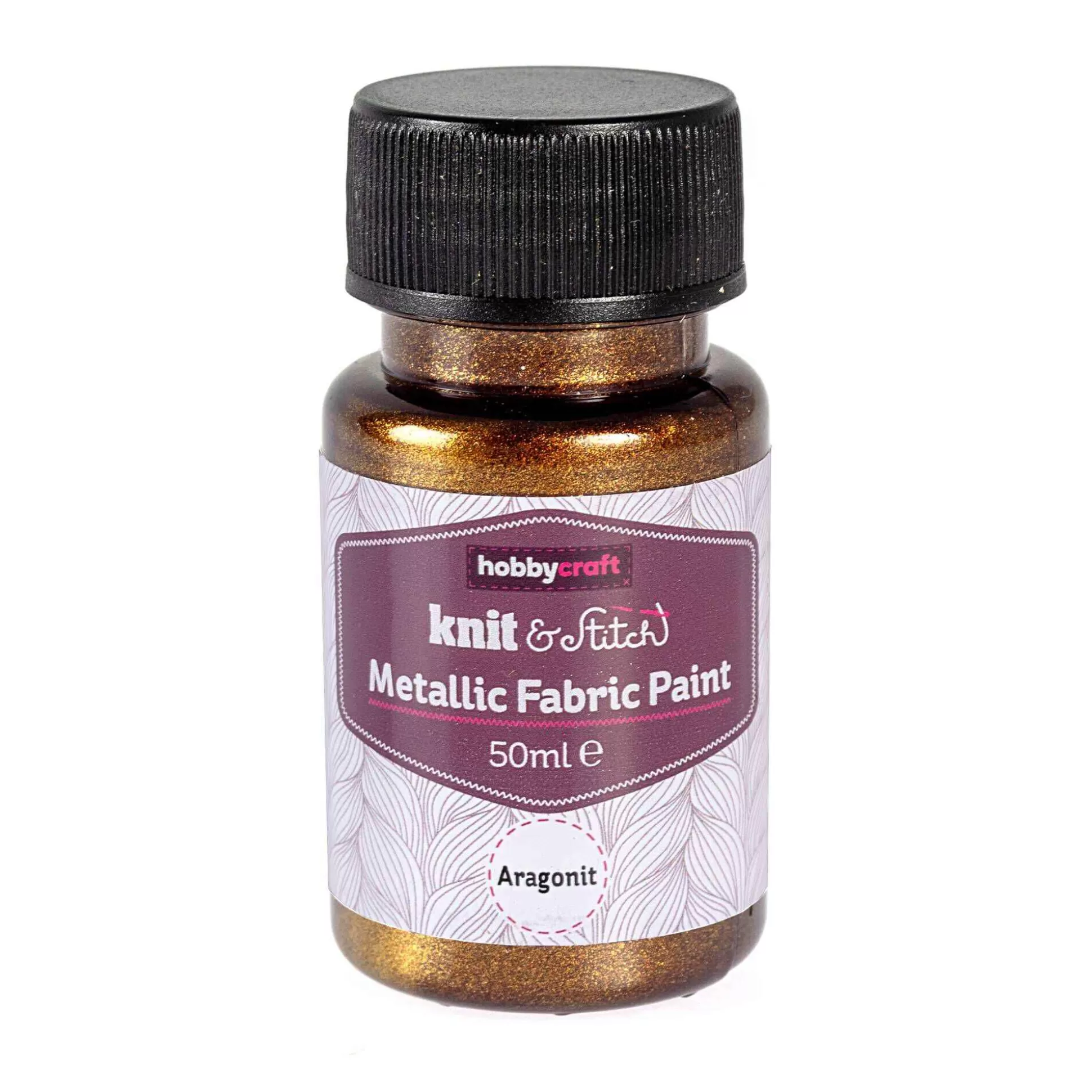 Aragonit Metallic Fabric Paint 50Ml-Hobbycraft Shop