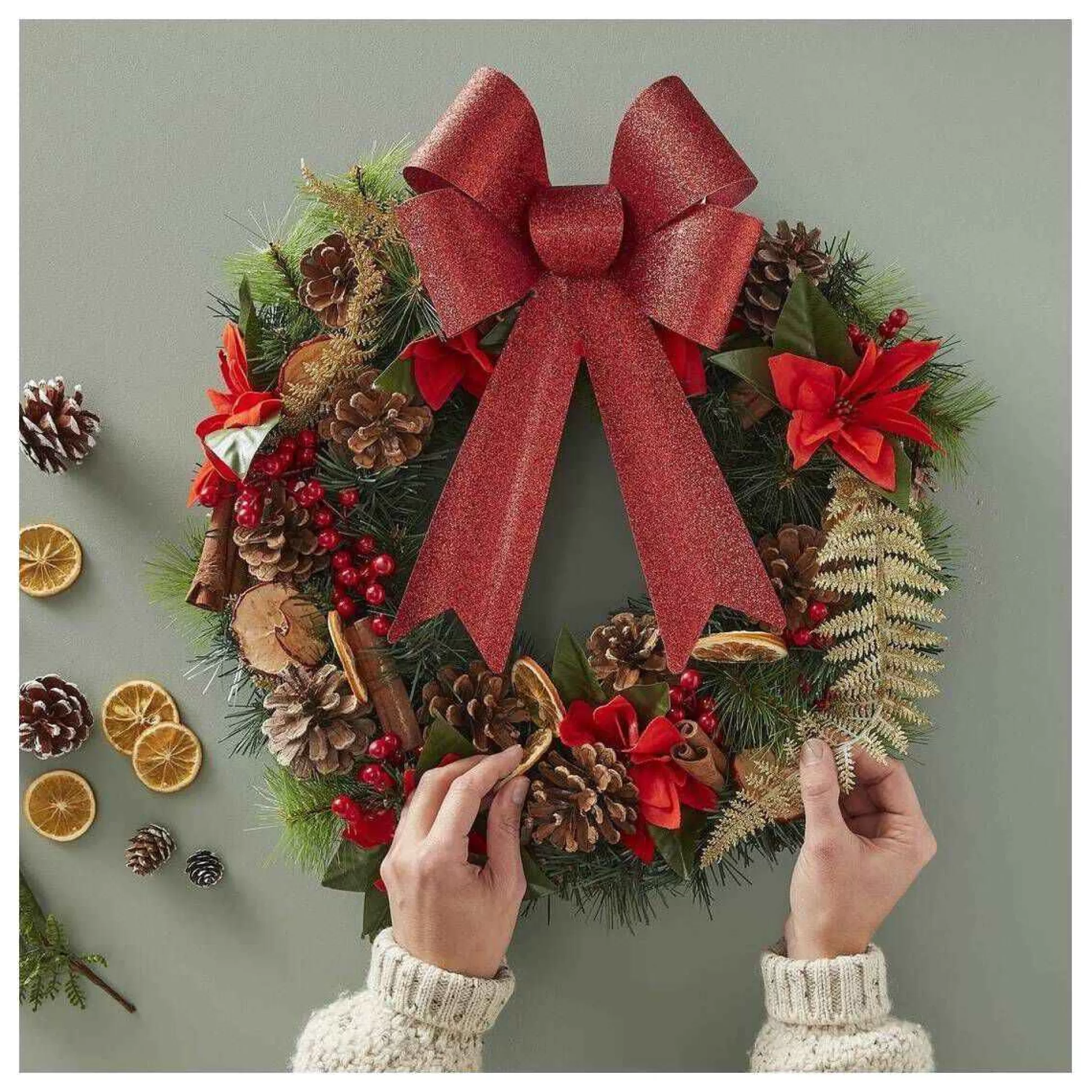 Artificial Fir Christmas Wreath 46Cm-Hobbycraft Best Sale