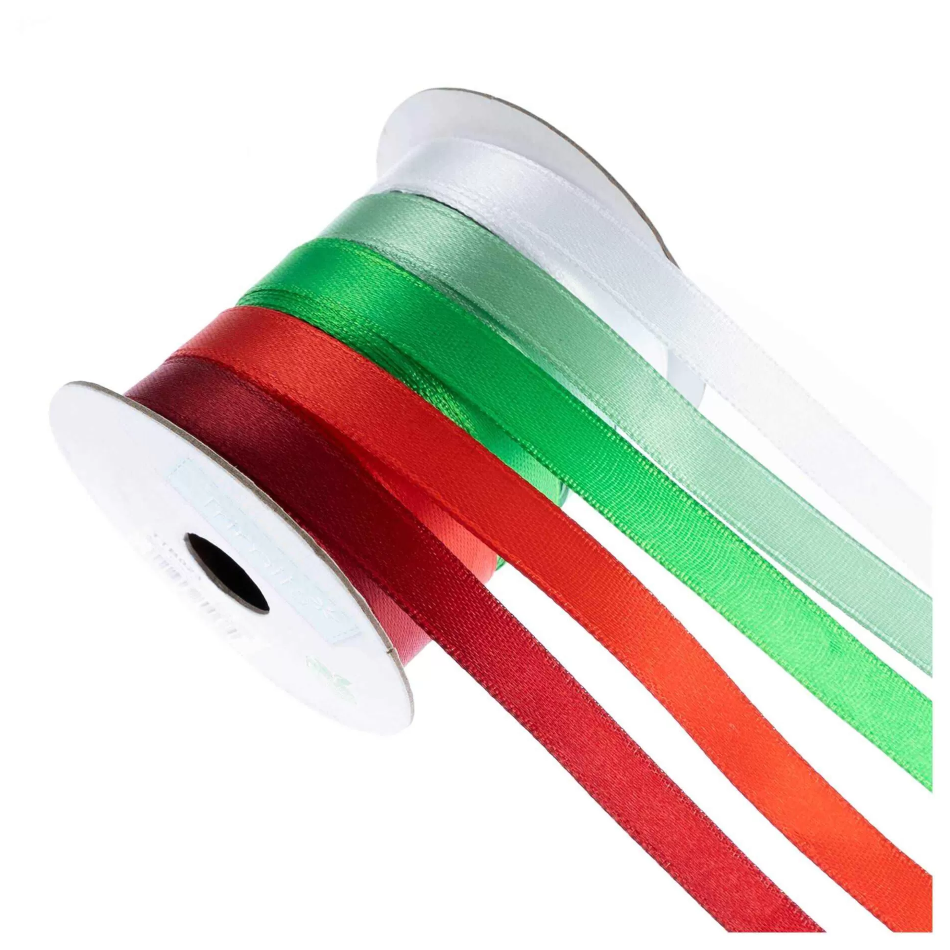 Assorted Christmas Satin Ribbons 5 Pack-Hobbycraft Outlet