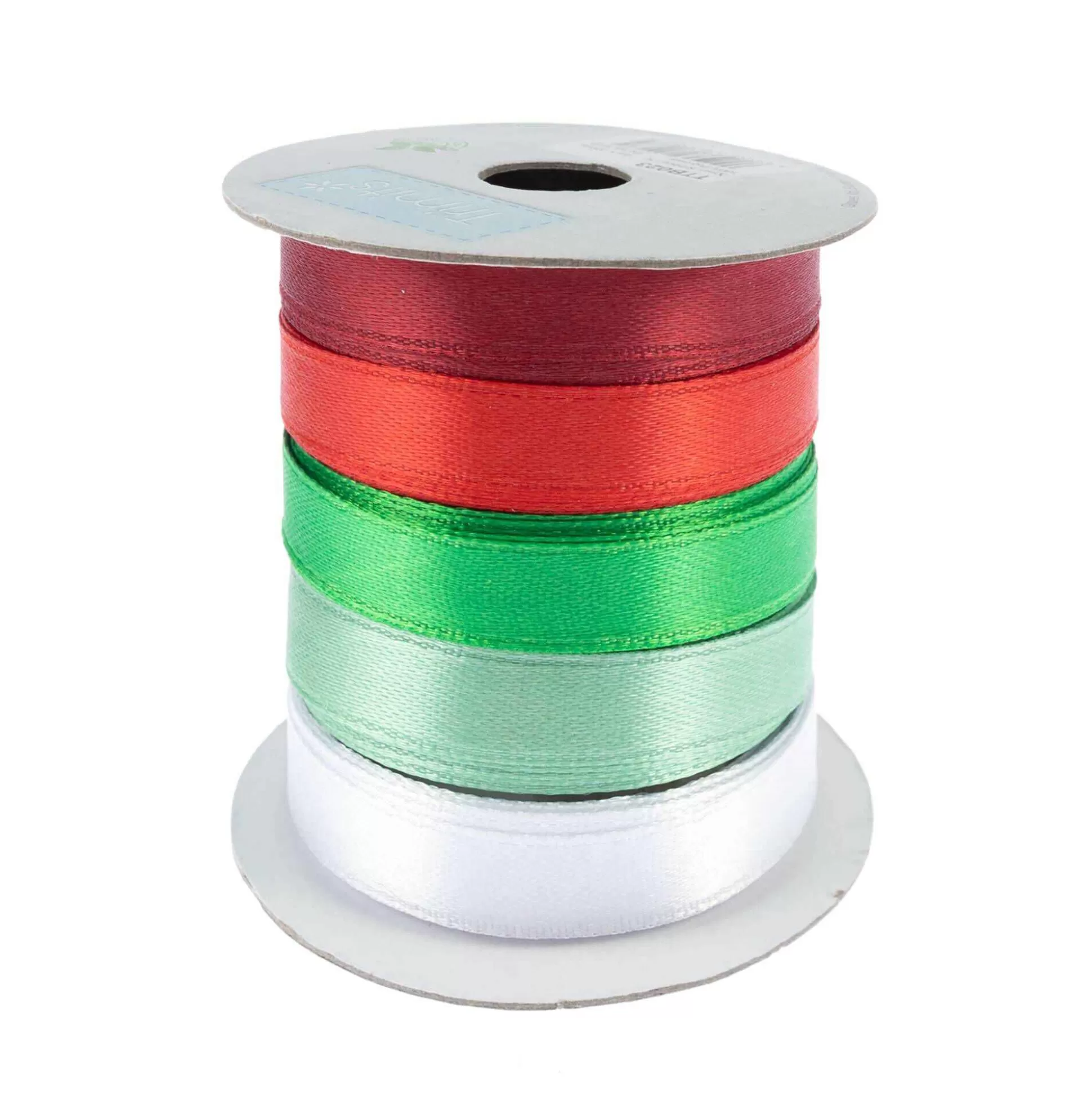 Assorted Christmas Satin Ribbons 5 Pack-Hobbycraft Outlet