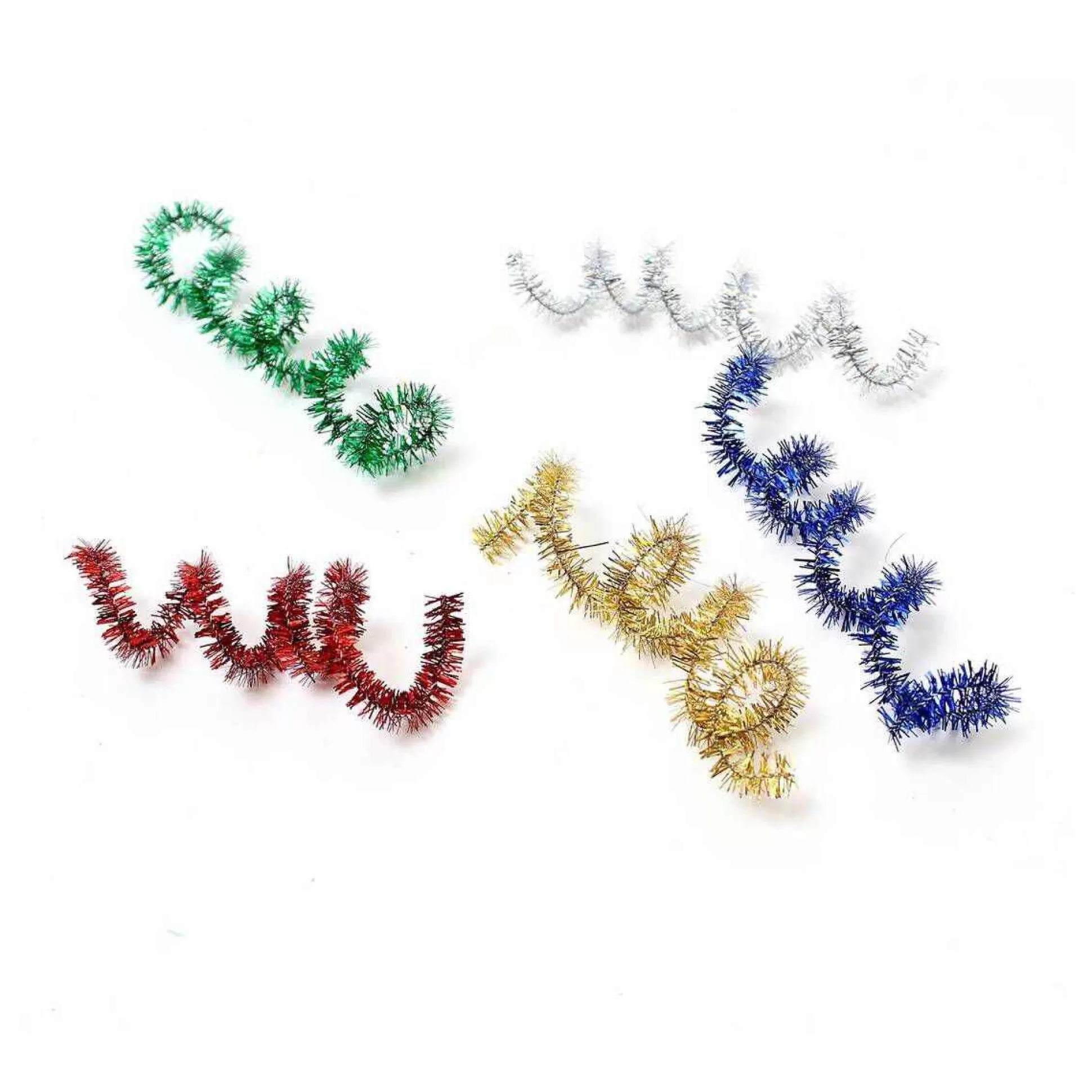 Assorted Tinsel Pipe Cleaners 40 Pack-Hobbycraft Shop