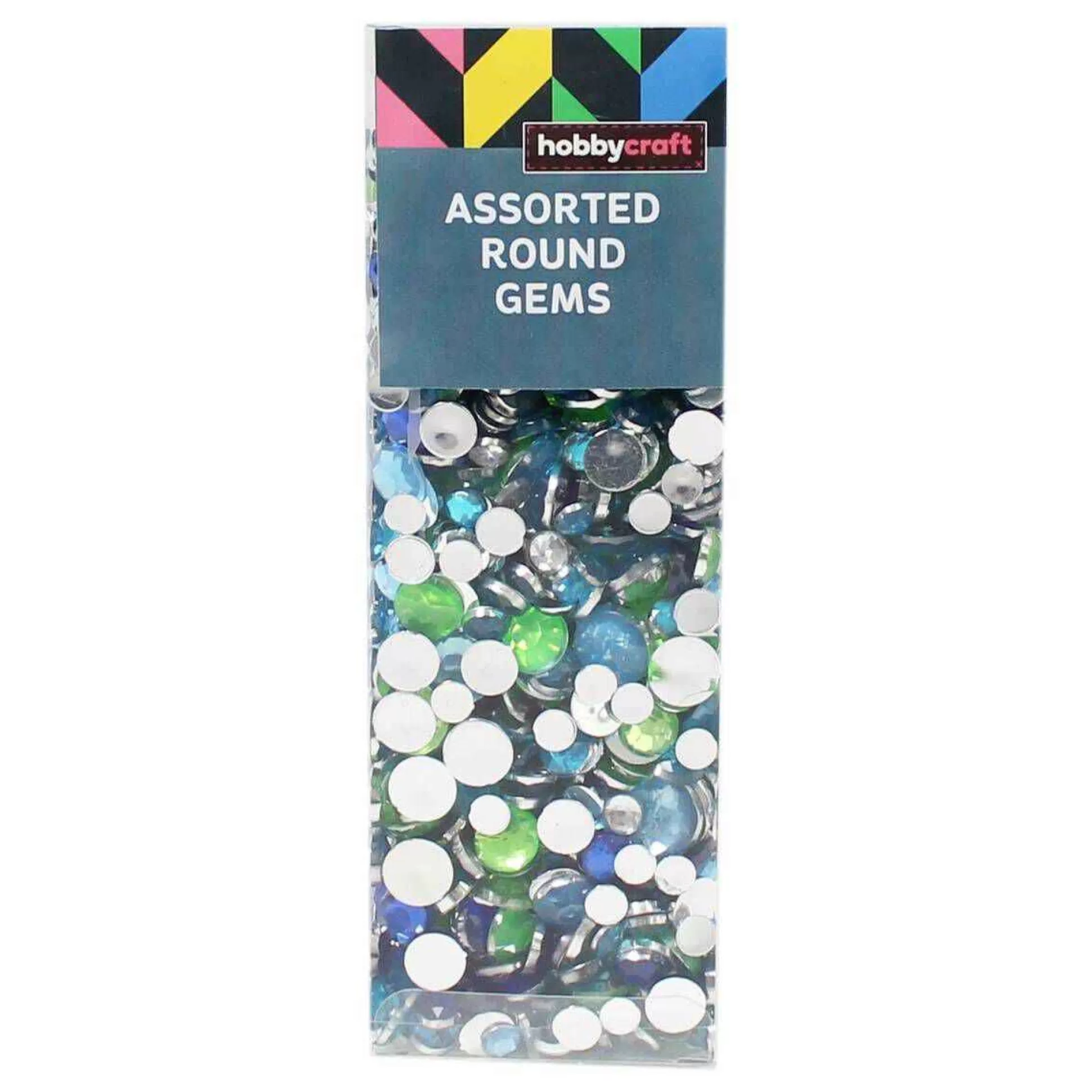 Blue And Green Round Gems 90G-Hobbycraft Flash Sale