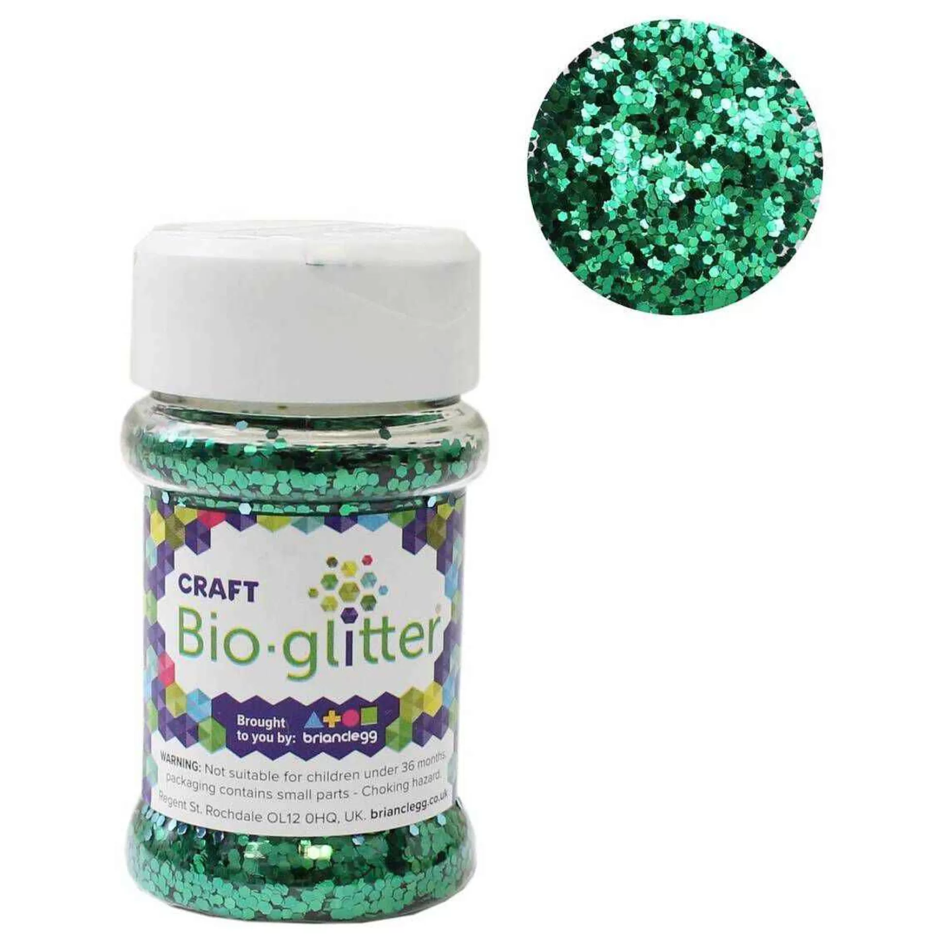 Brian Clegg Green Craft Biodegradable Glitter 40G-Hobbycraft Sale