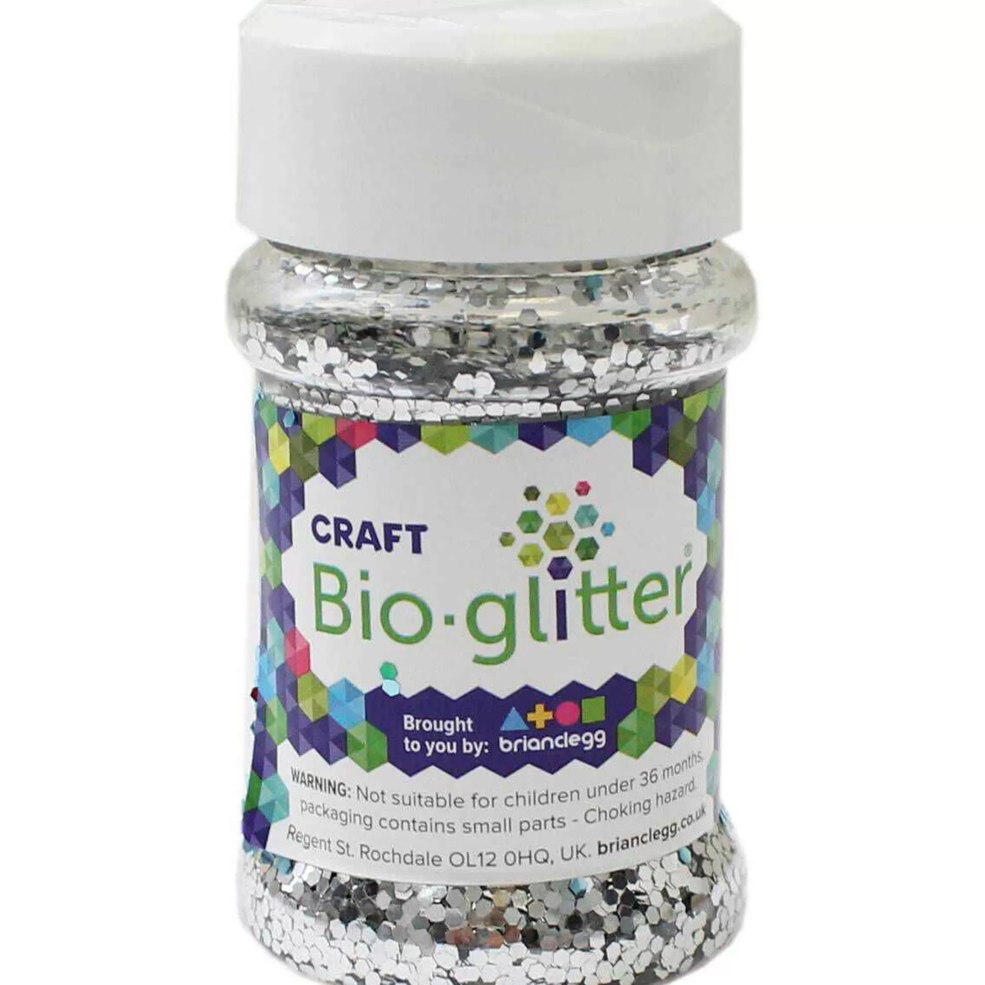 Brian Clegg Silver Craft Biodegradable Glitter 40G-Hobbycraft Hot