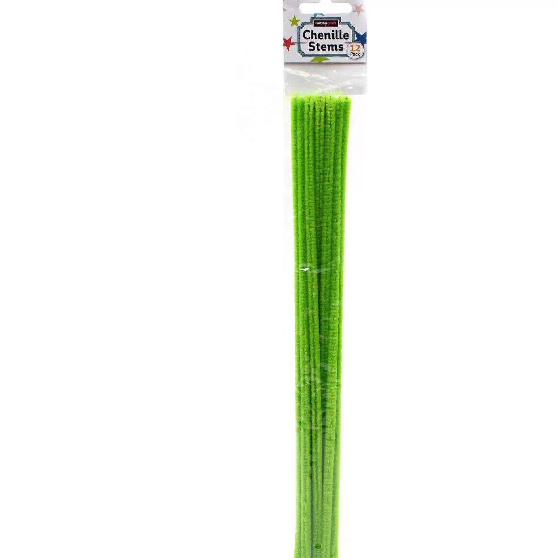 Bright Green Pipe Cleaners 12 Pack-Hobbycraft Shop