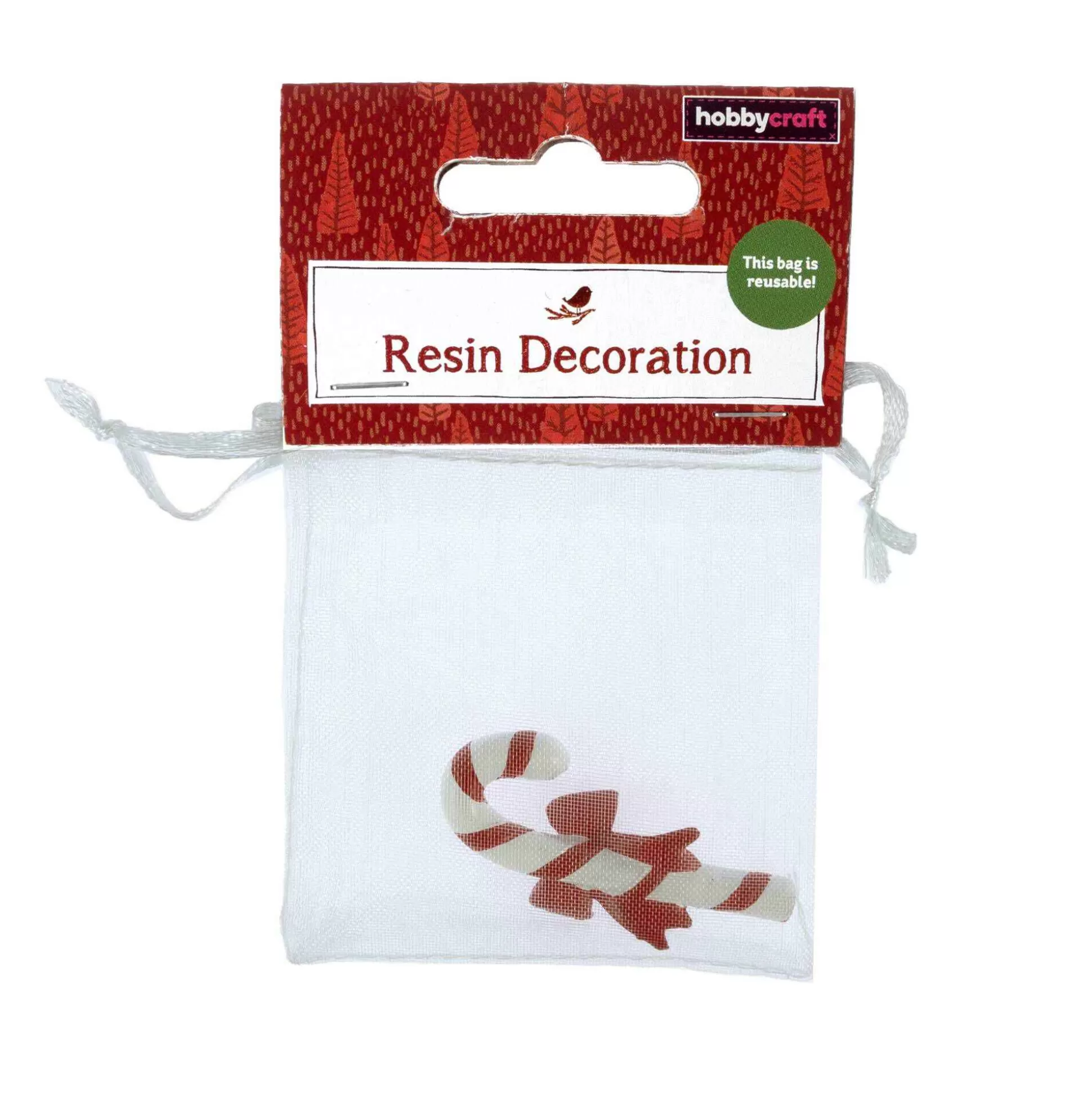 Candy Cane Resin Decoration 5Cm-Hobbycraft Cheap