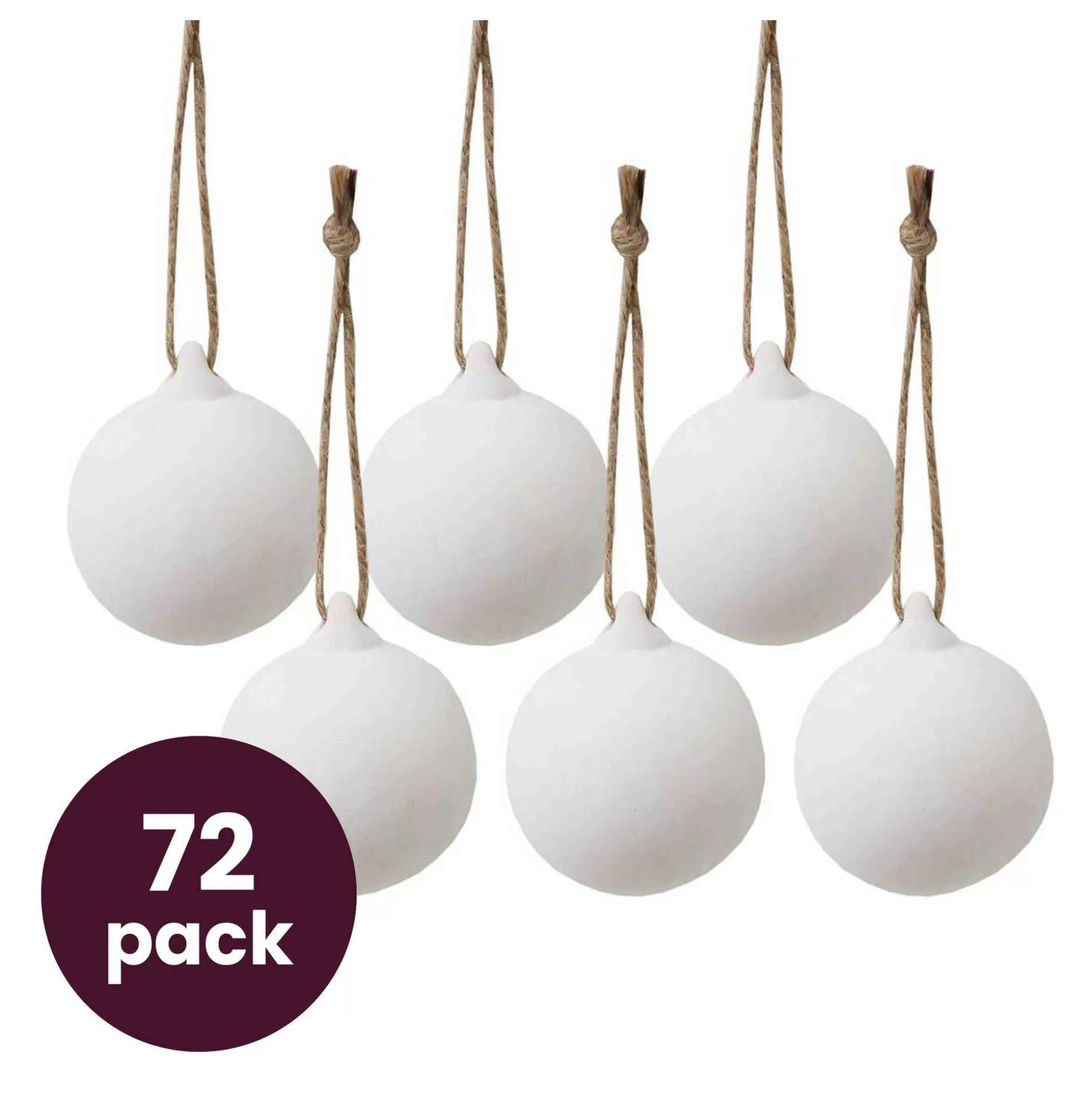 Ceramic Bauble 72 Pack Bundle-Hobbycraft Clearance