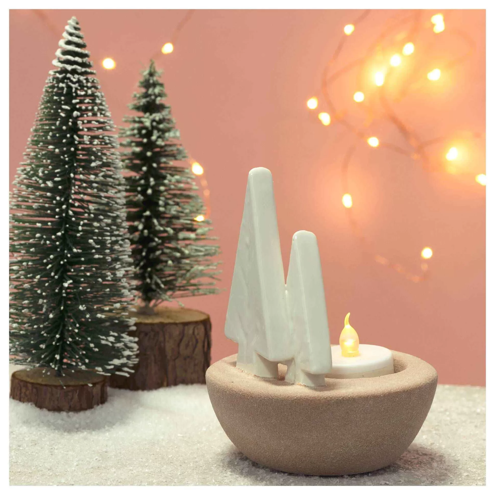 Ceramic Christmas Tree Tealight Holder 12Cm-Hobbycraft Discount