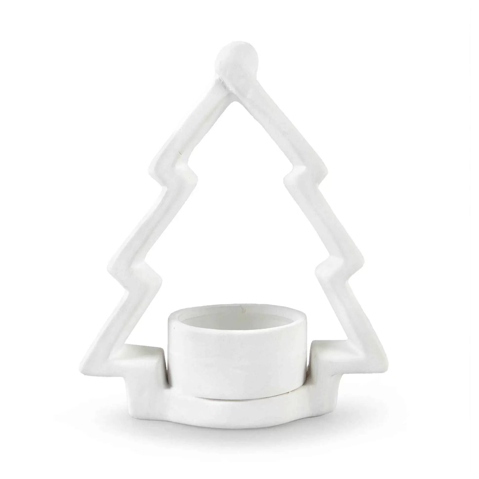 Ceramic Christmas Tree Tealight Holder 14Cm-Hobbycraft Cheap