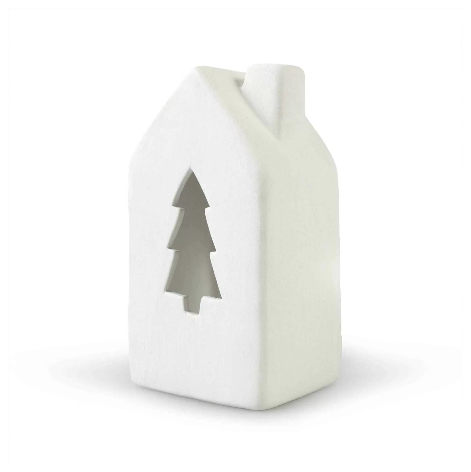 Ceramic House With Tree Tealight Holder 12.5Cm-Hobbycraft Best Sale