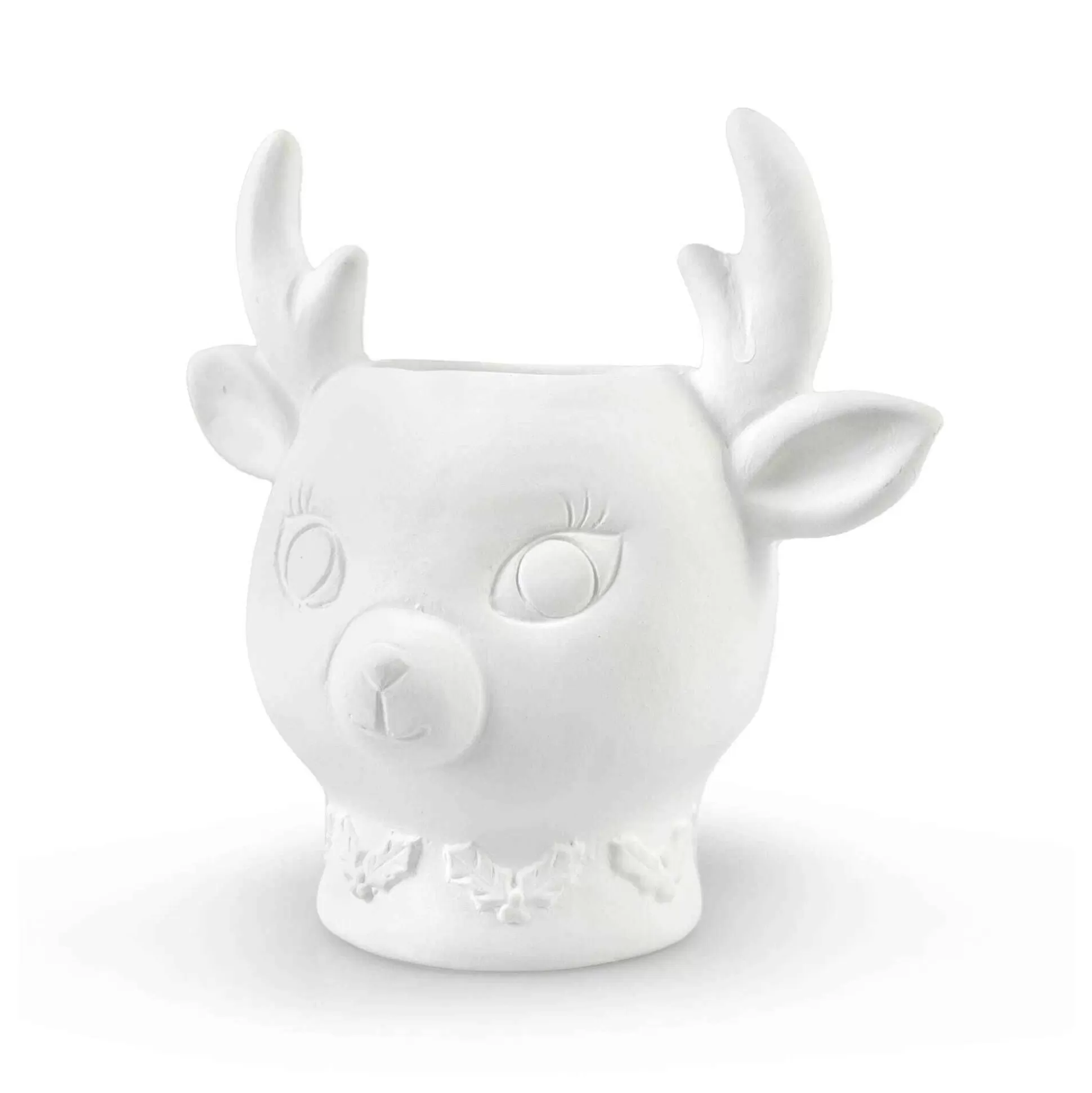 Ceramic Reindeer Pot 12Cm-Hobbycraft Fashion