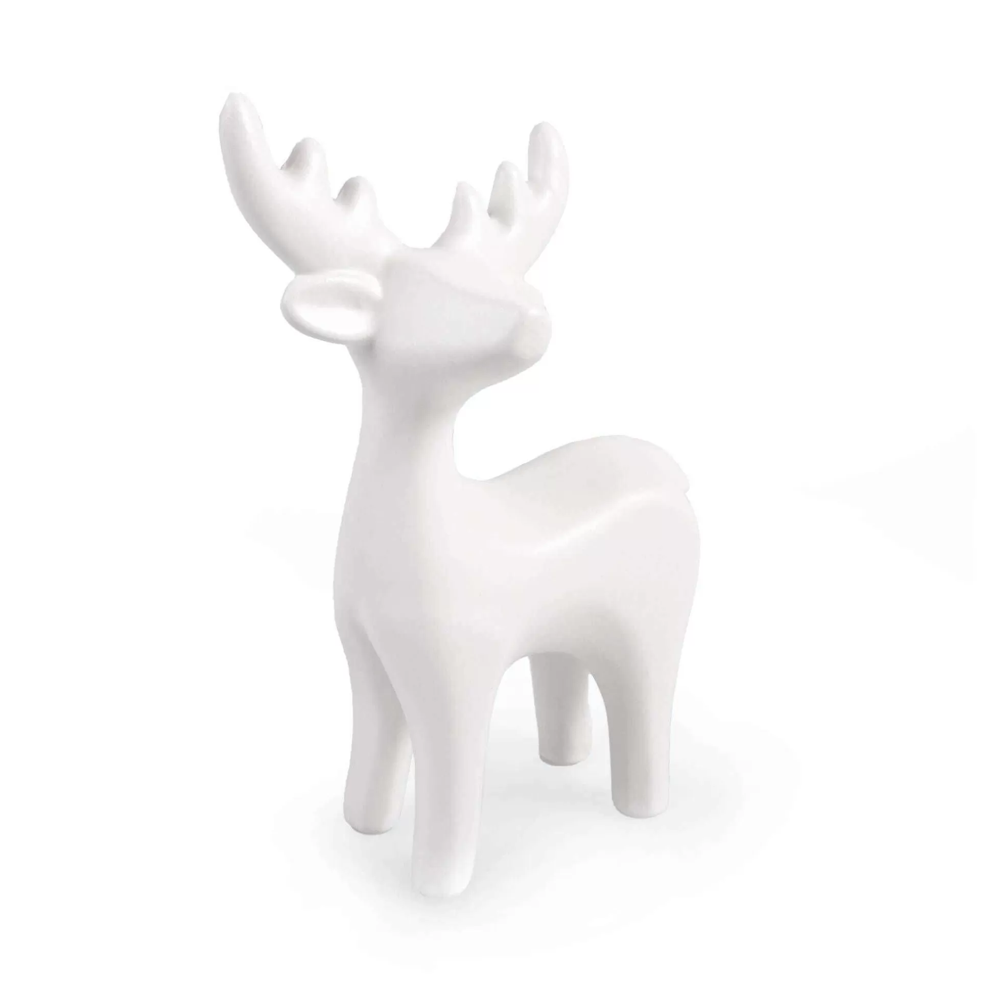 Ceramic Standing Reindeer 15Cm-Hobbycraft Store