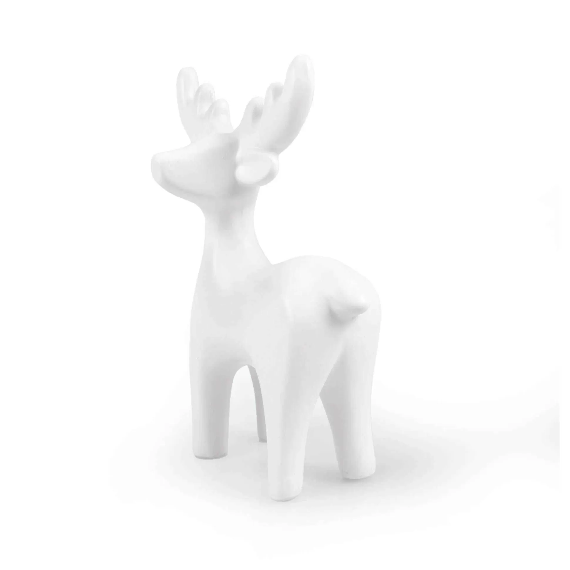 Ceramic Standing Reindeer 15Cm-Hobbycraft Store