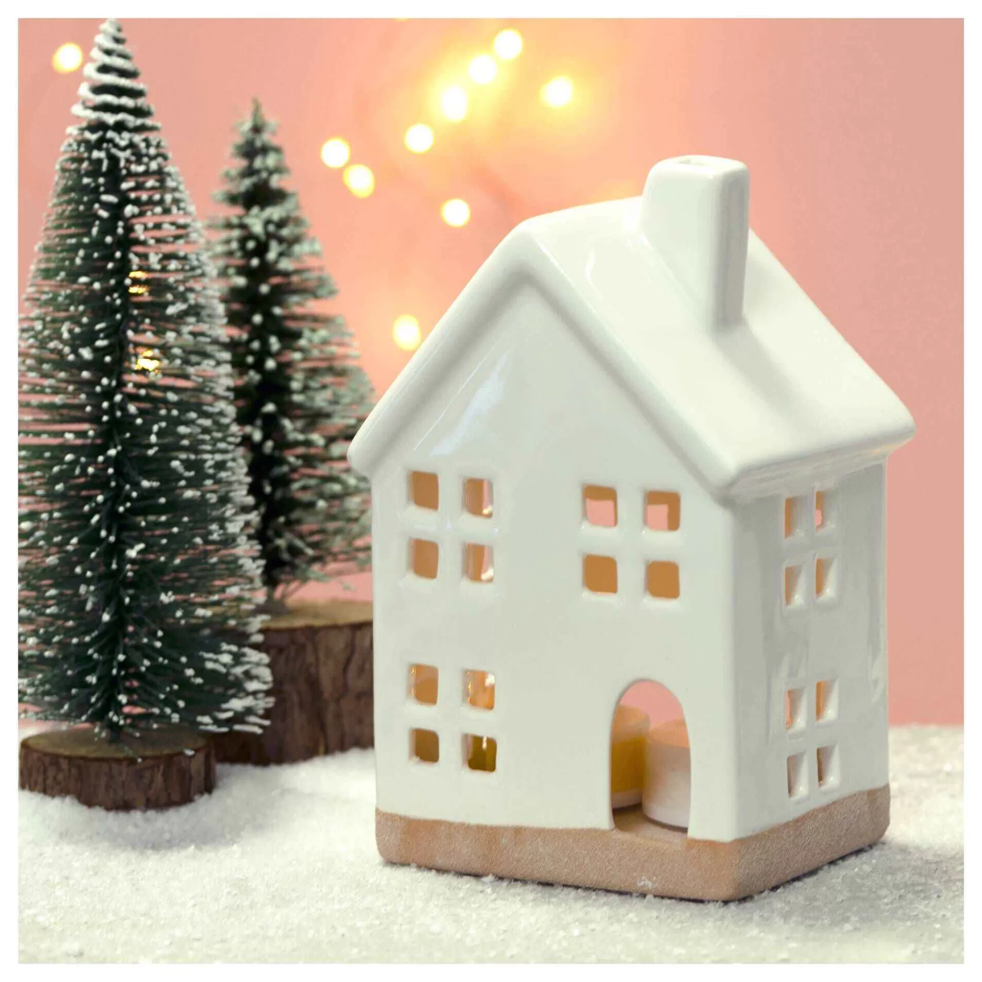 Ceramic Two-Tone House 15Cm-Hobbycraft Best