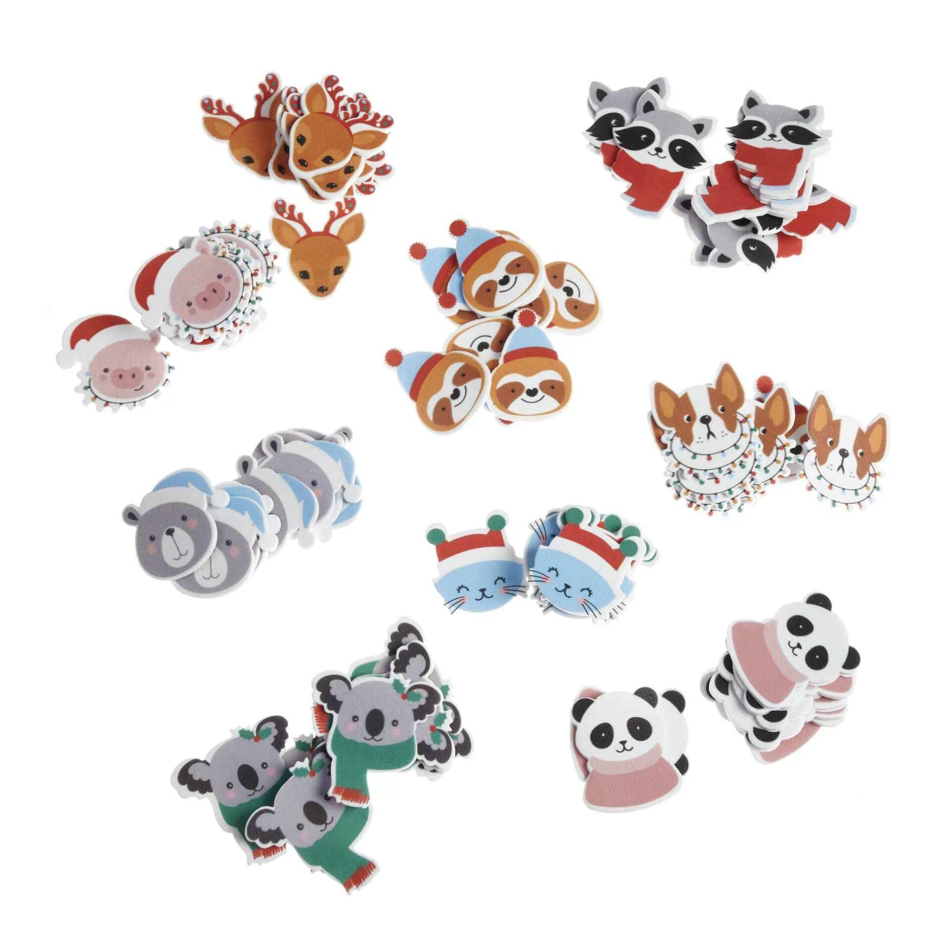 Christmas Animal Foam Stickers-Hobbycraft Online