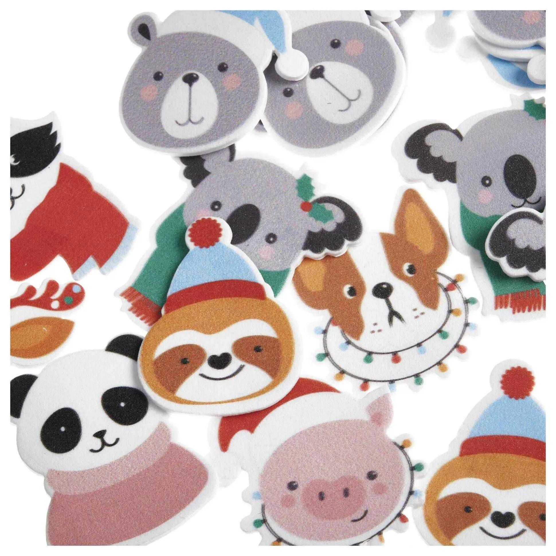 Christmas Animal Foam Stickers-Hobbycraft Online