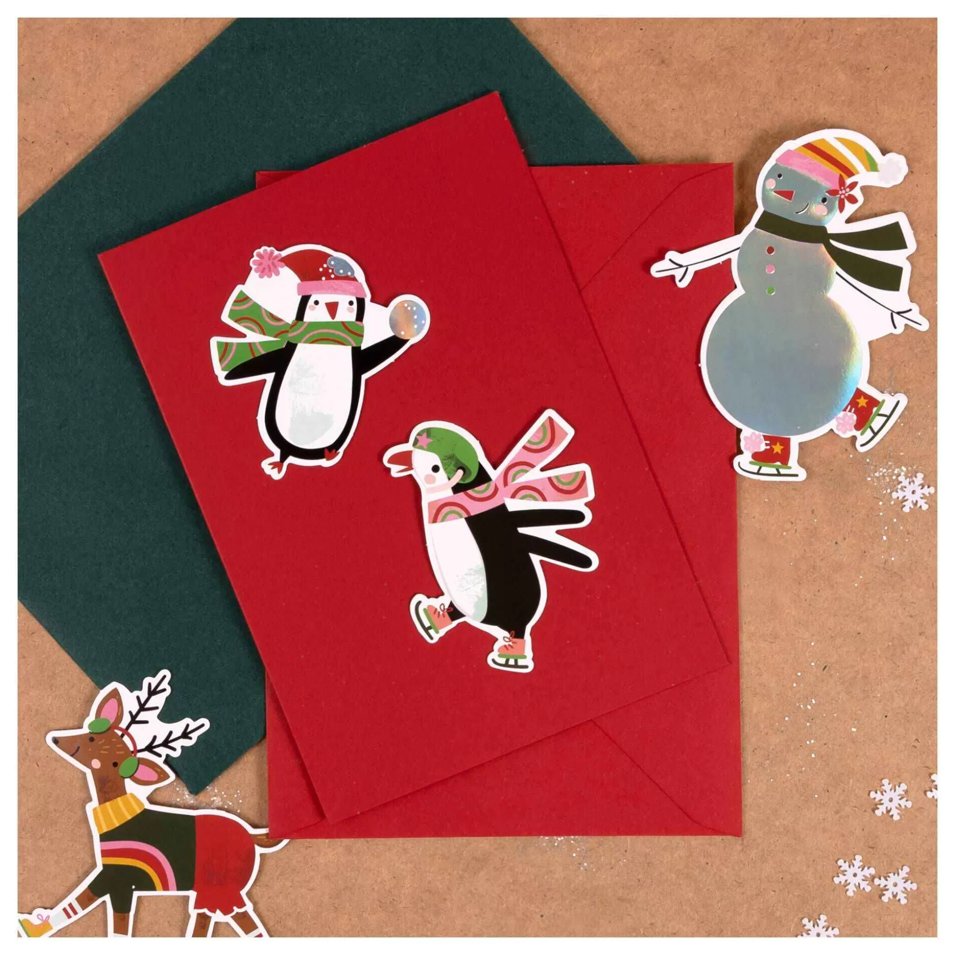 Christmas Character Die-Cut Stickers 24 Pack-Hobbycraft Shop