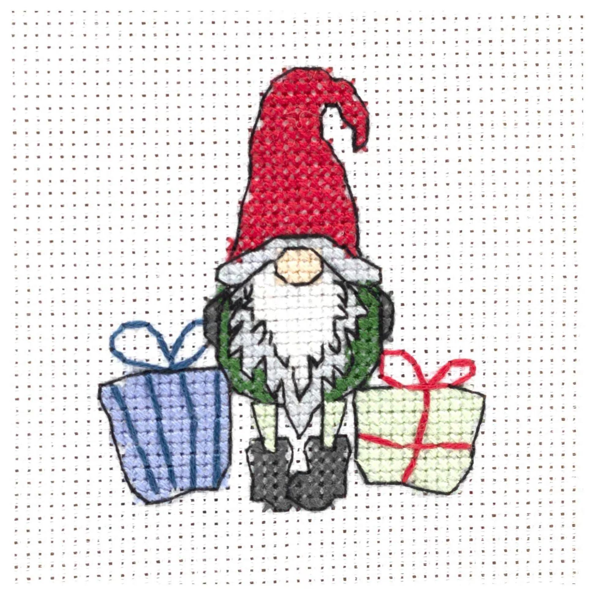 Christmas Gnome Mini Cross Stitch Kit-Hobbycraft Online