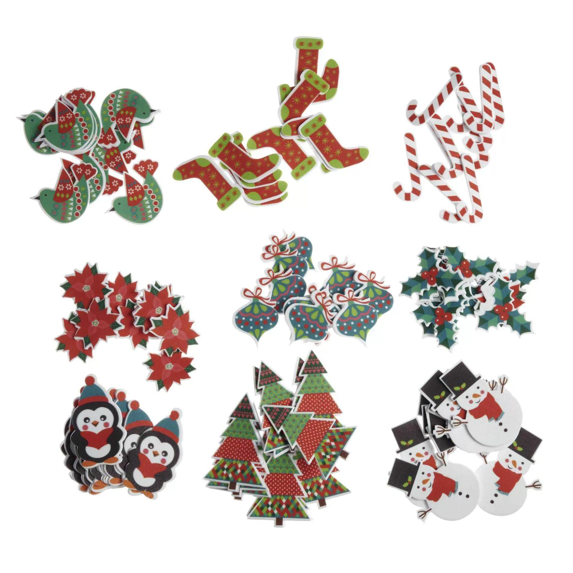 Christmas Motif Foam Stickers-Hobbycraft Fashion