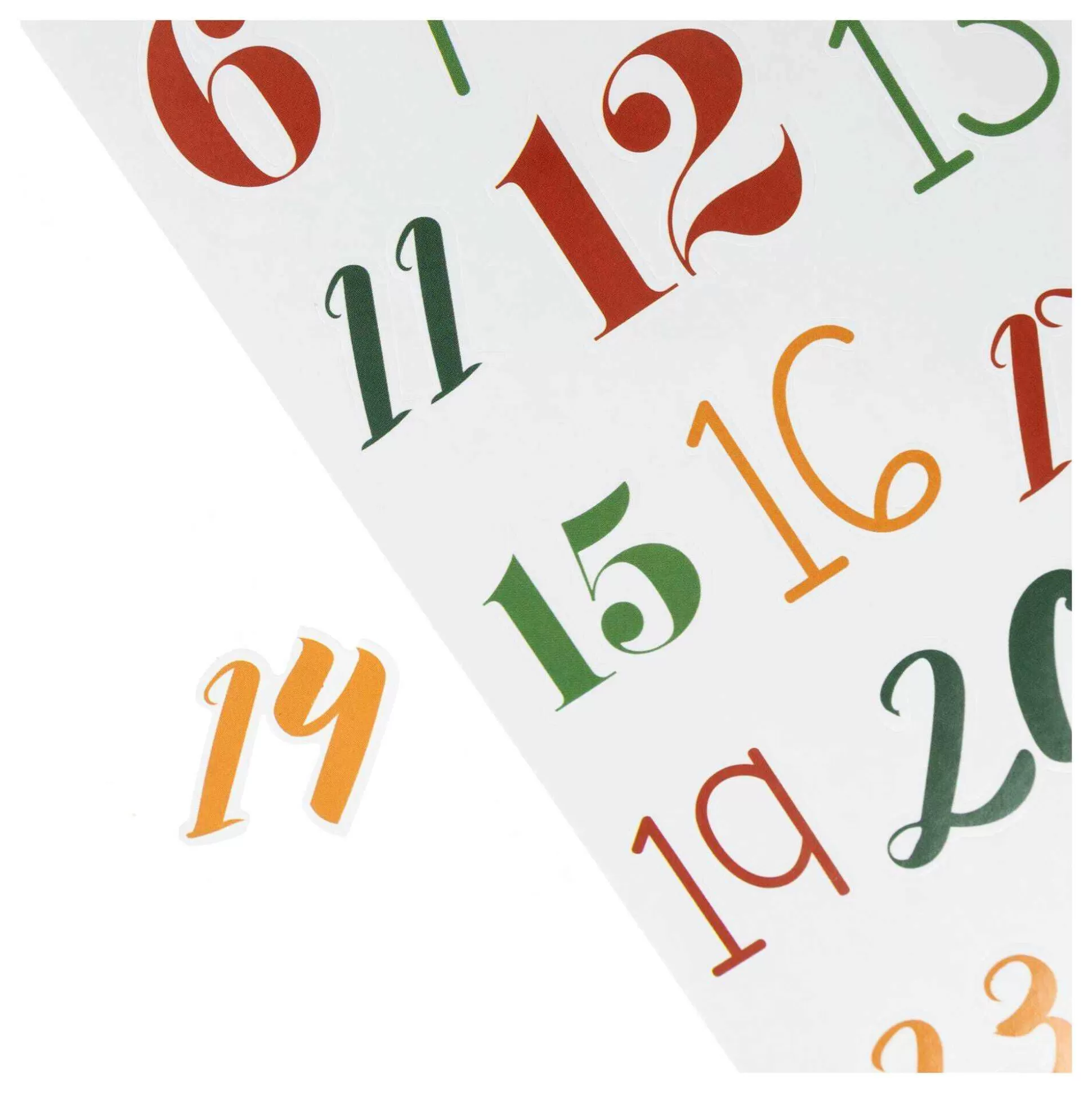 Christmas Number Stickers 4 Sheets-Hobbycraft Online