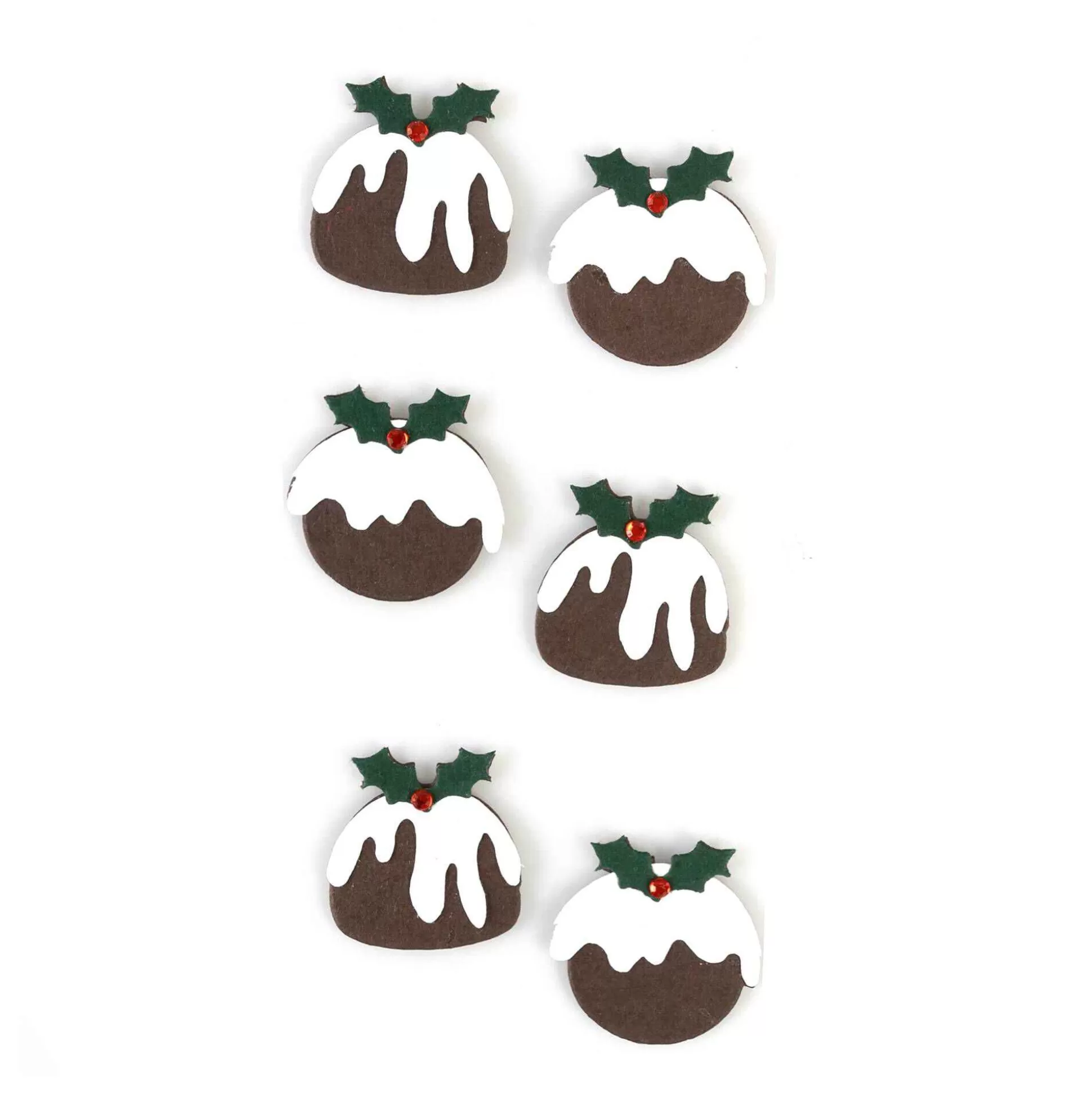 Christmas Pudding Embellishments 8 Pack-Hobbycraft Cheap