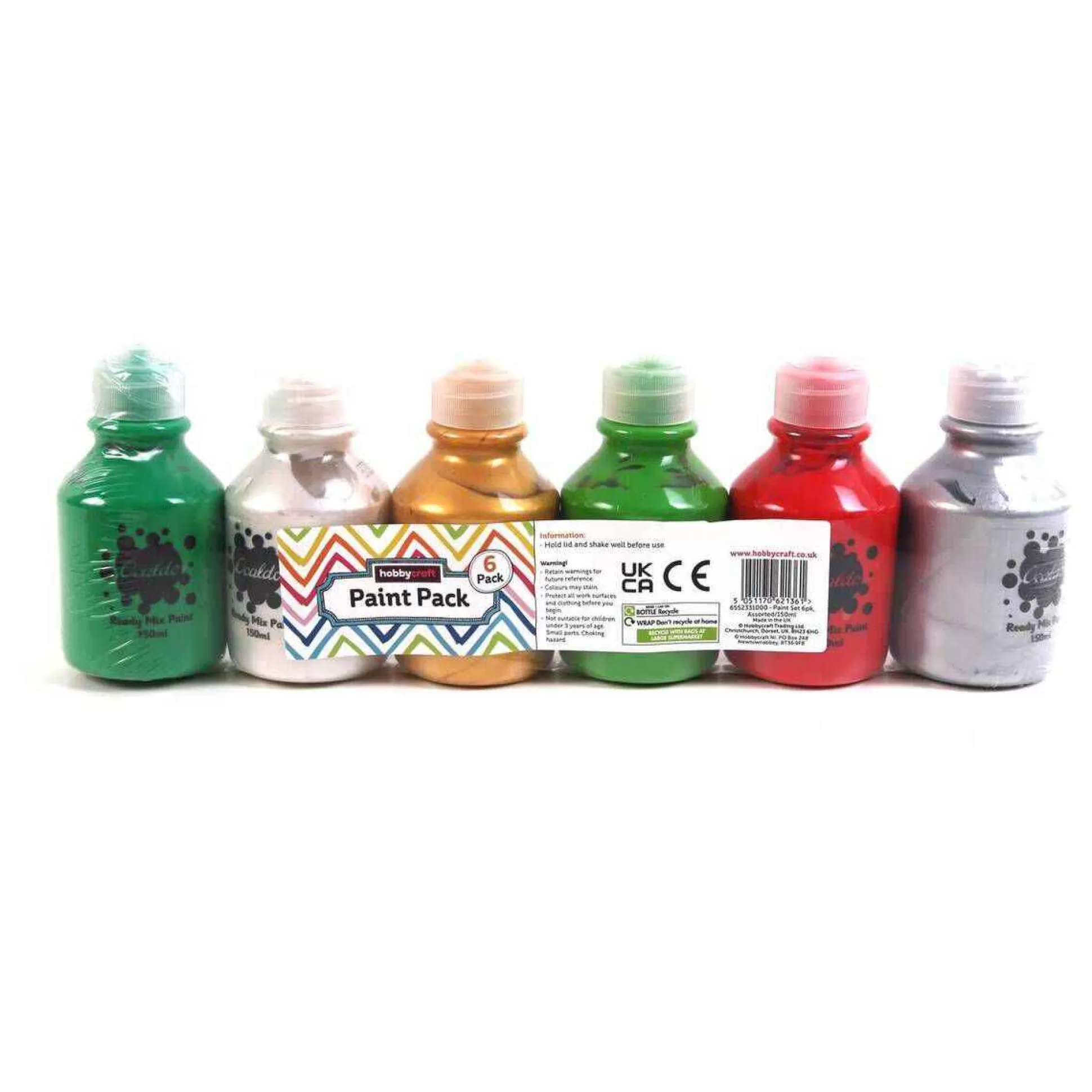 Christmas Ready Mixed Paint 150Ml 6 Pack-Hobbycraft Discount