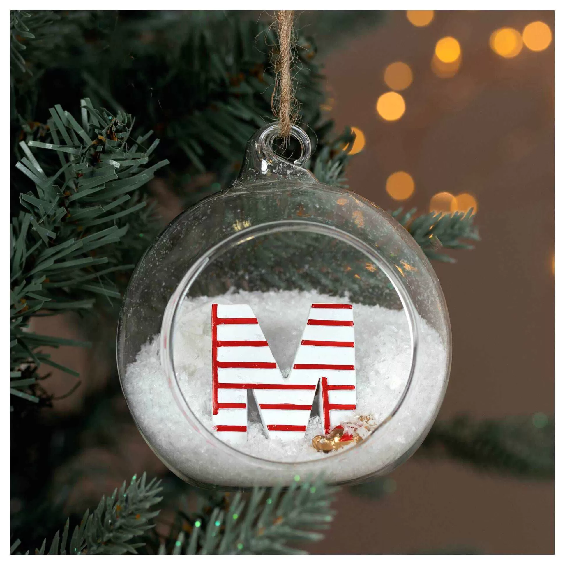 Christmas Resin Letter M Decoration 4Cm-Hobbycraft New