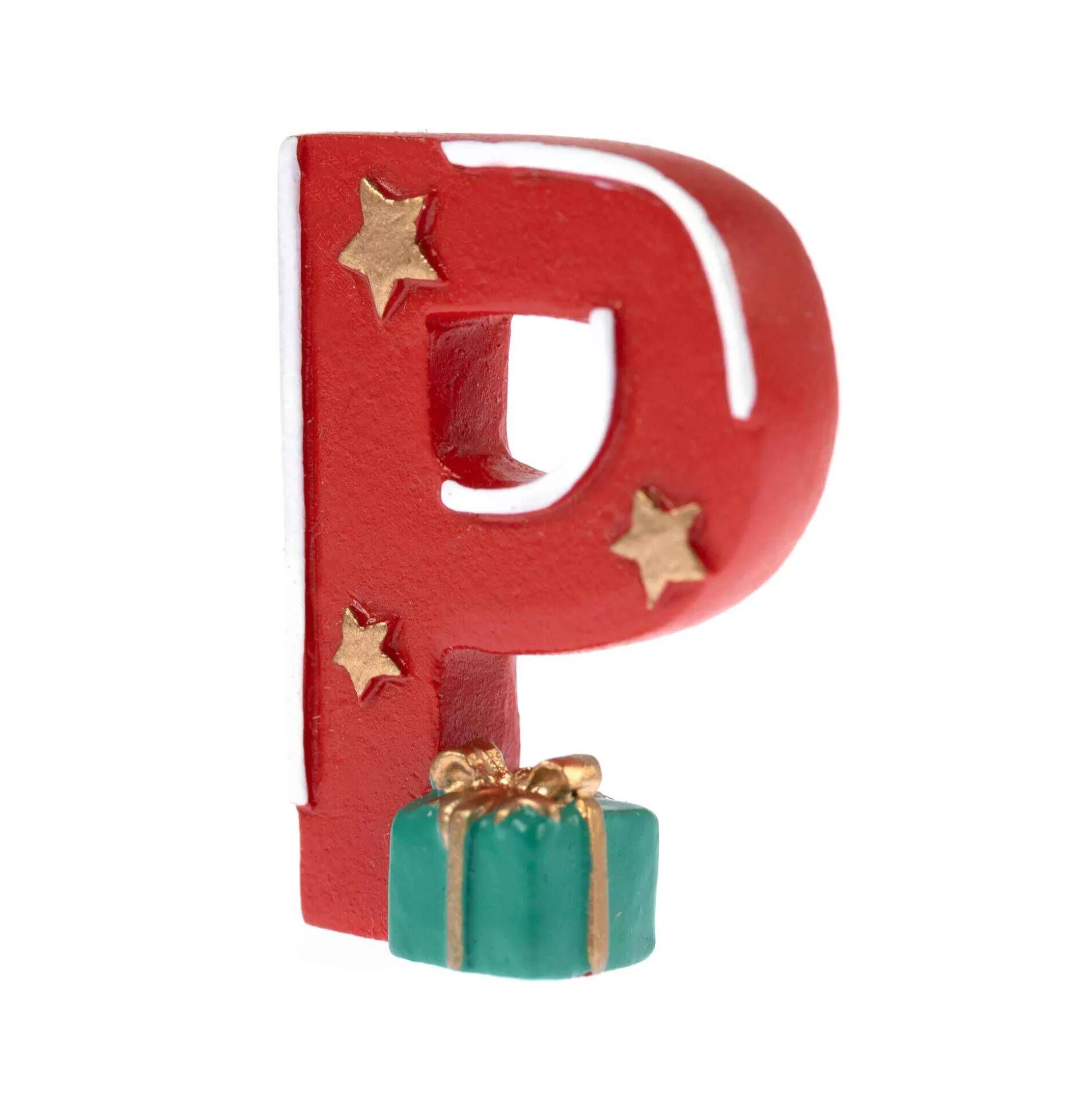 Christmas Resin Letter P Decoration 4Cm-Hobbycraft Sale