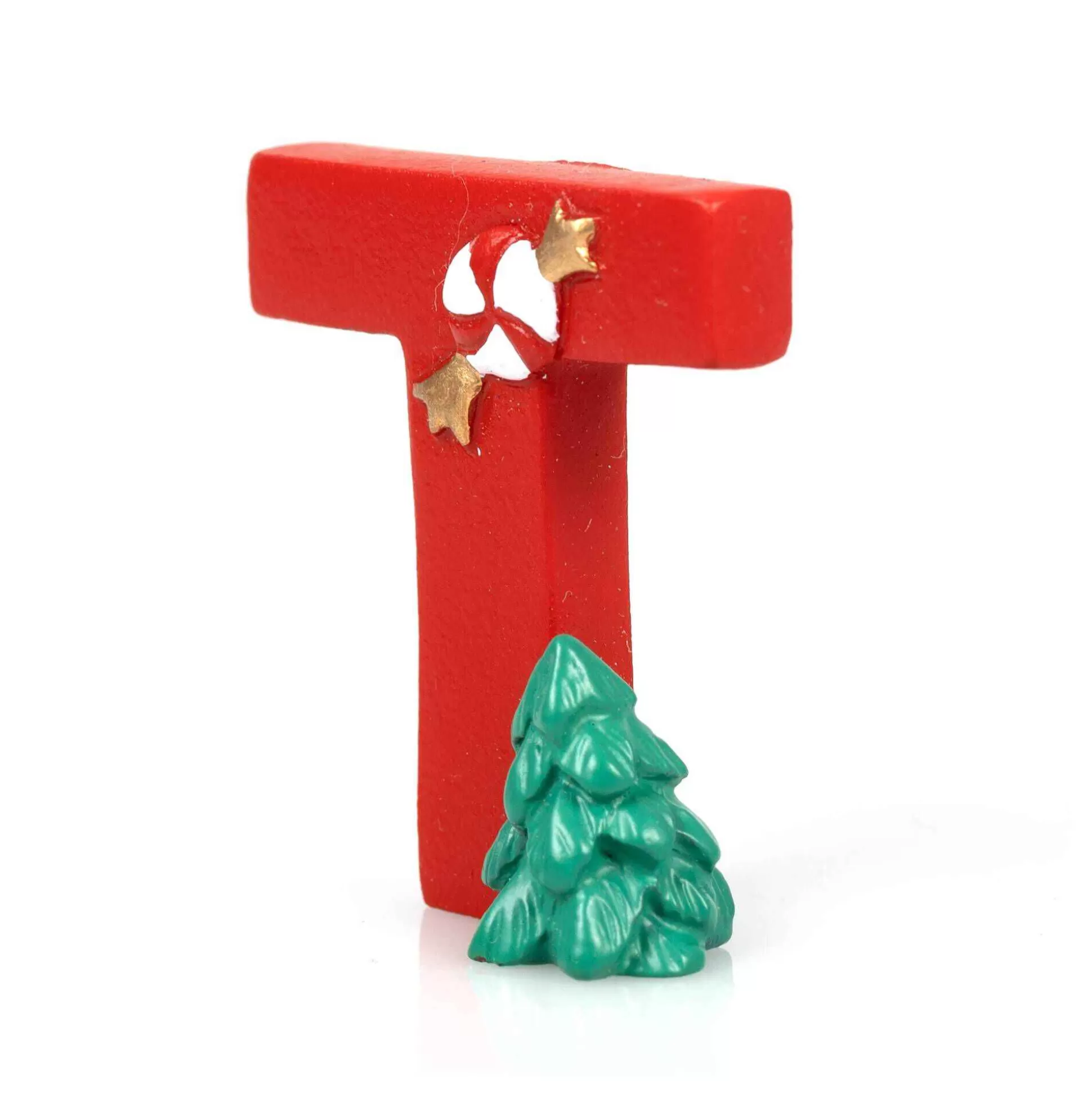 Christmas Resin Letter T Decoration 4Cm-Hobbycraft Outlet