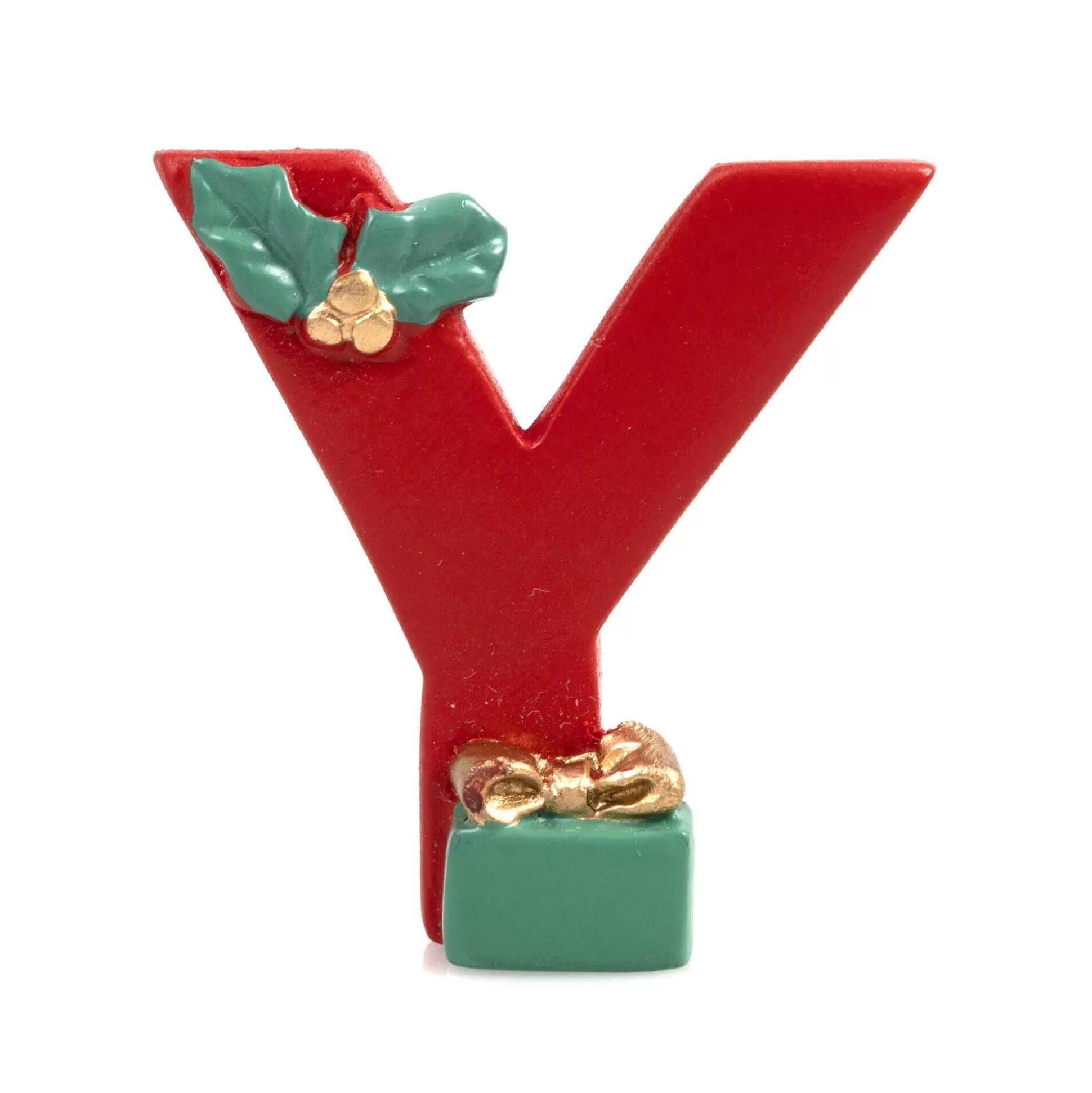 Christmas Resin Letter Y Decoration 4Cm-Hobbycraft Store