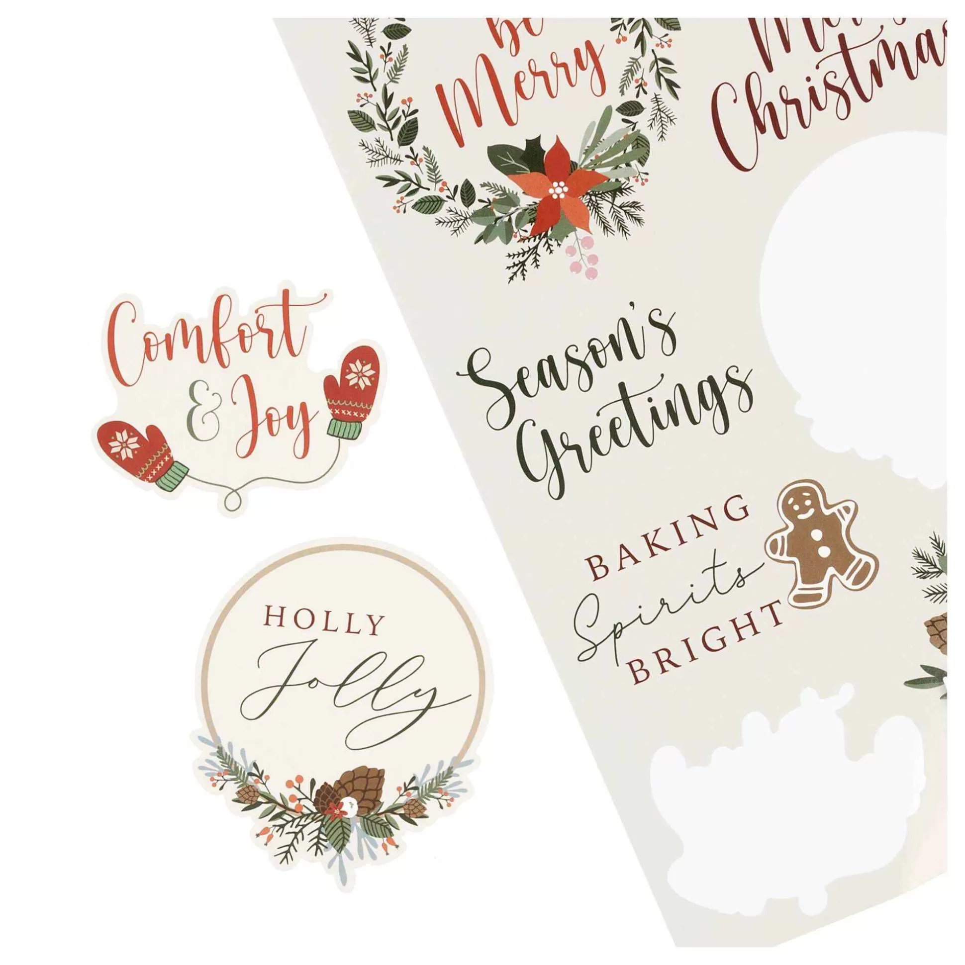 Christmas Slogan Stickers 8 Pack-Hobbycraft Shop