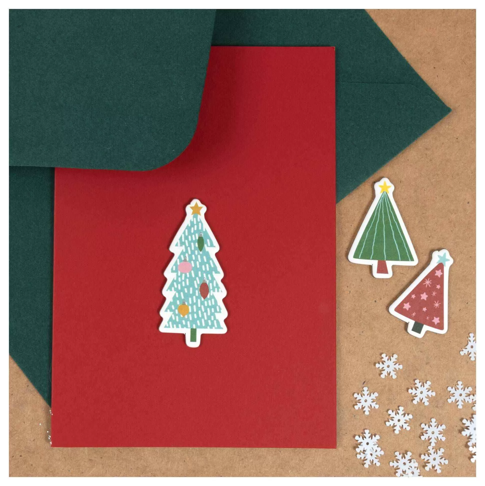 Christmas Tree Card Toppers 8 Pack-Hobbycraft Fashion