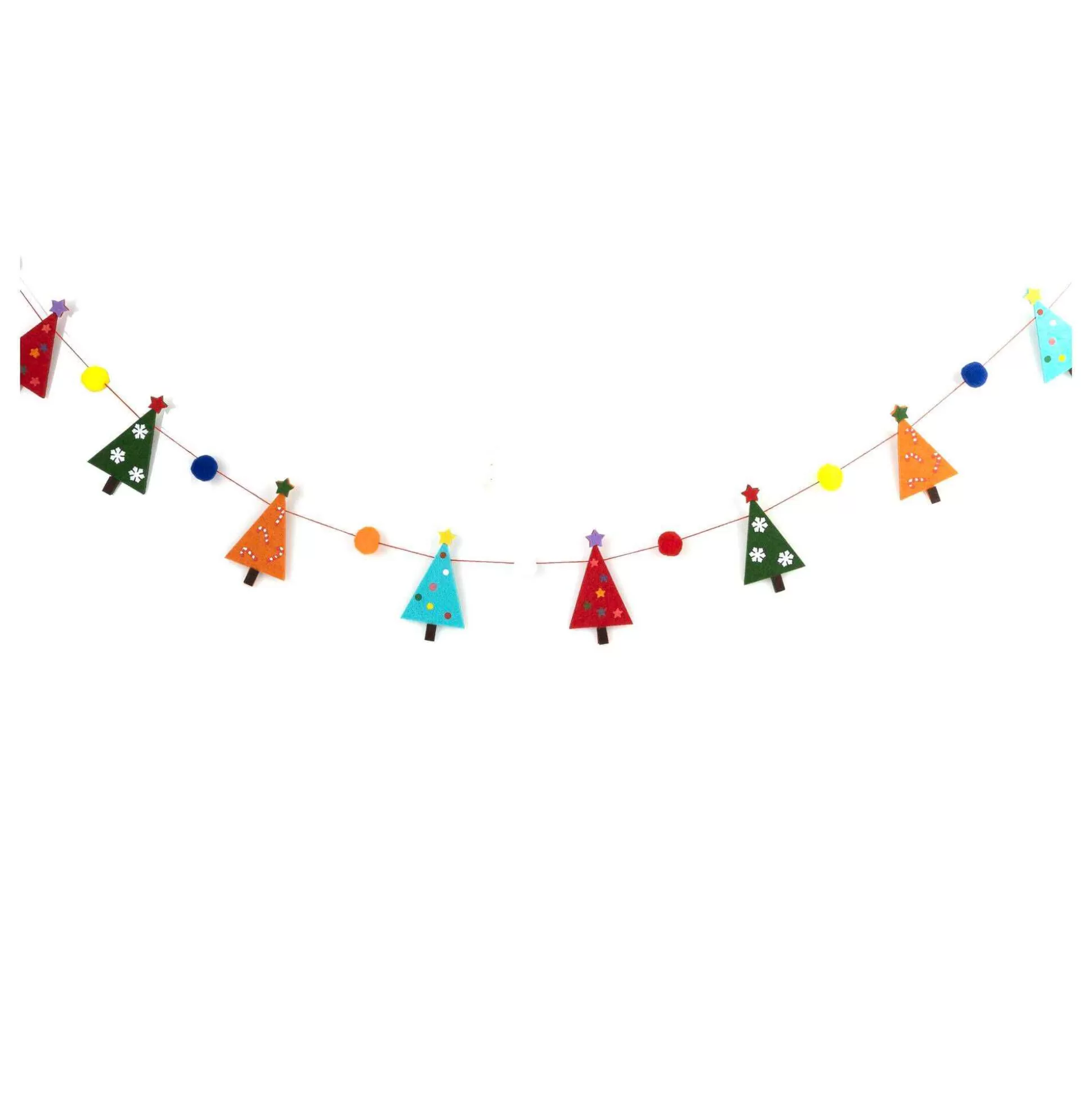 Christmas Tree Felt Bunting 1.2M-Hobbycraft Best Sale