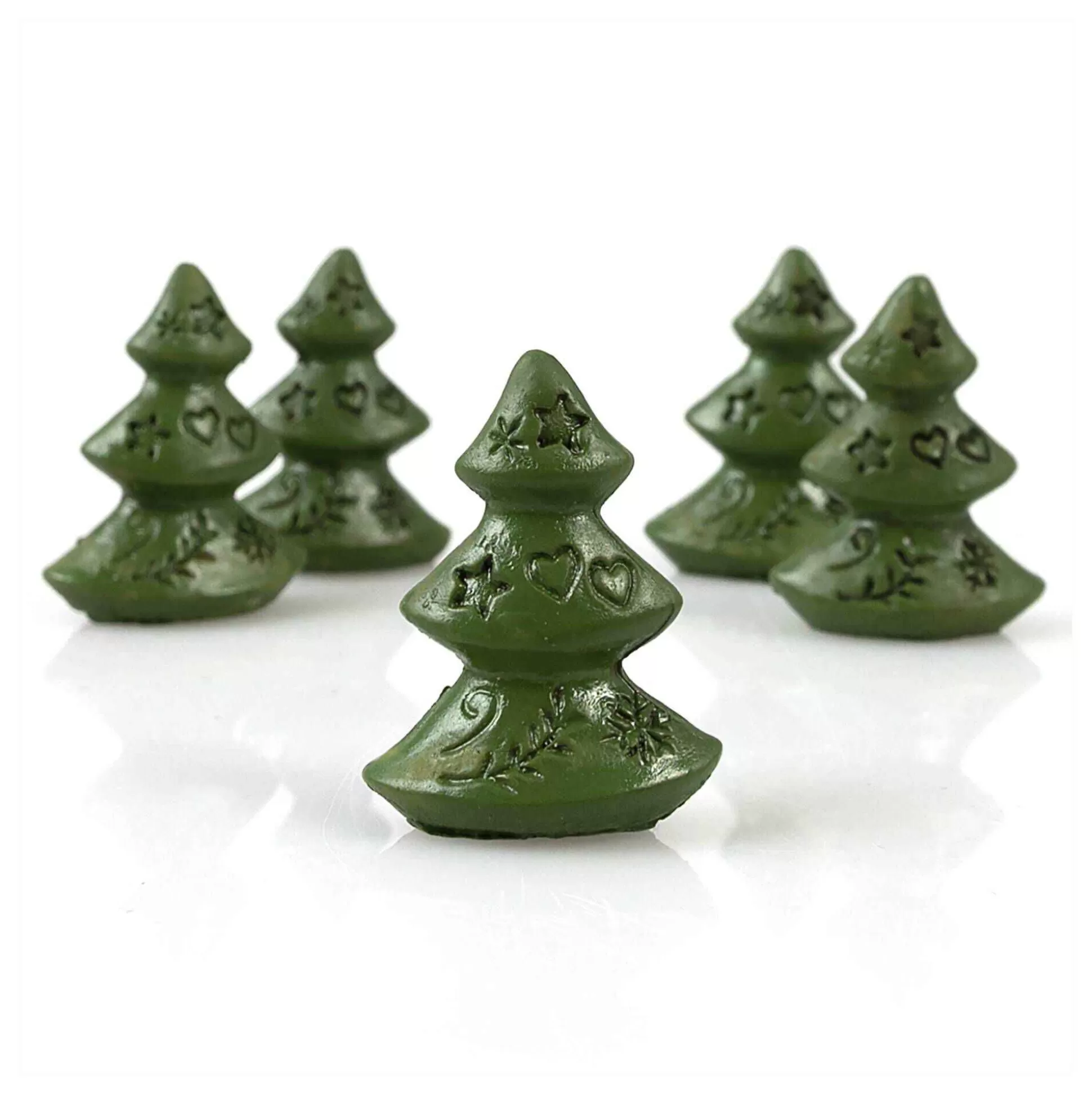 Christmas Tree Resin Decorations 5 Pack-Hobbycraft Online