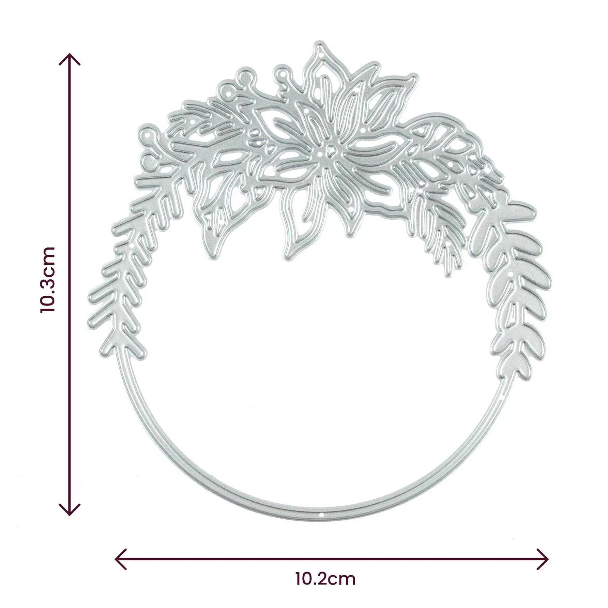 Christmas Wreath Die 10.3Cm X 10.2Cm-Hobbycraft Fashion