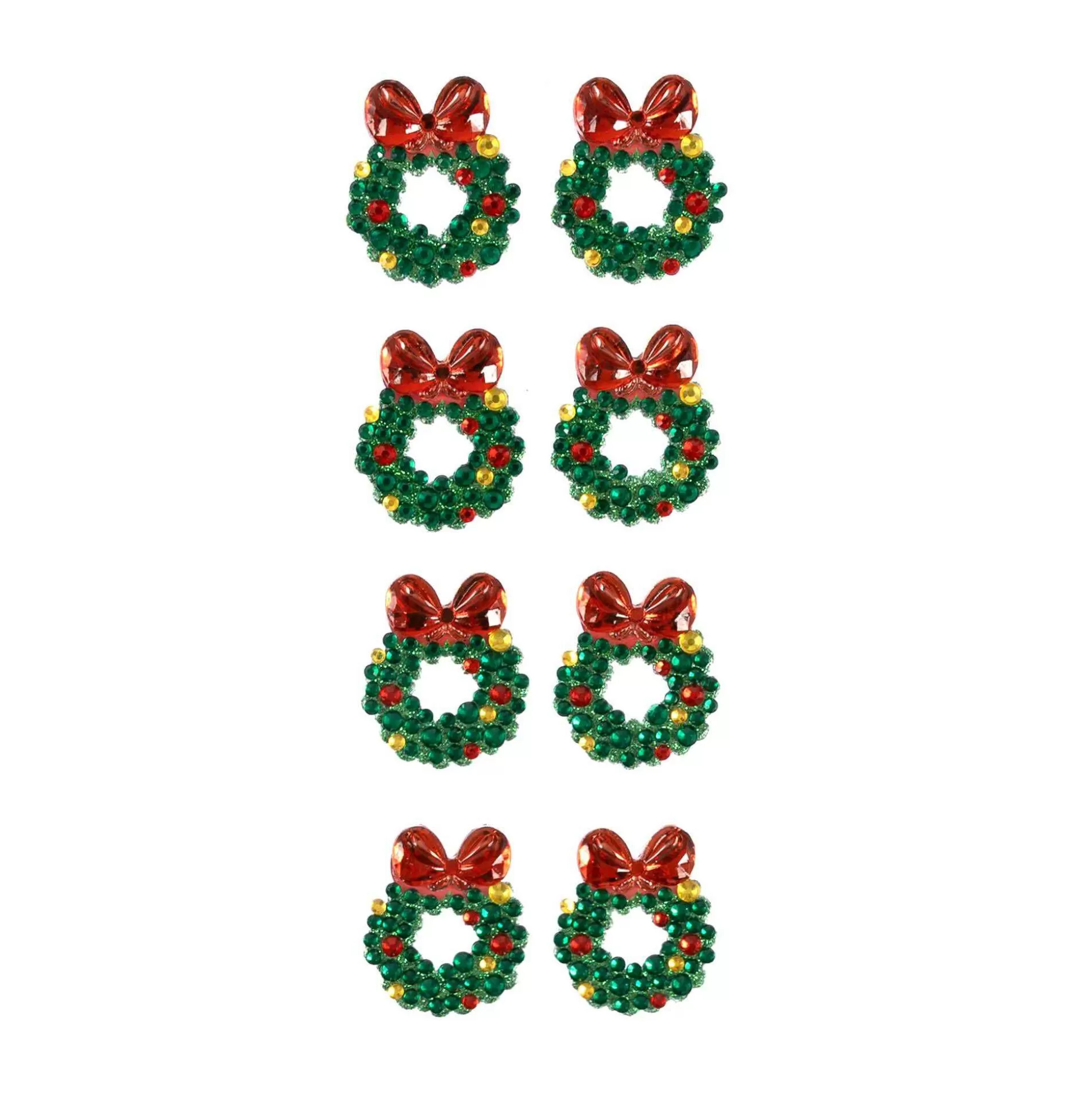 Christmas Wreath Gem Stickers 8 Pack-Hobbycraft Hot