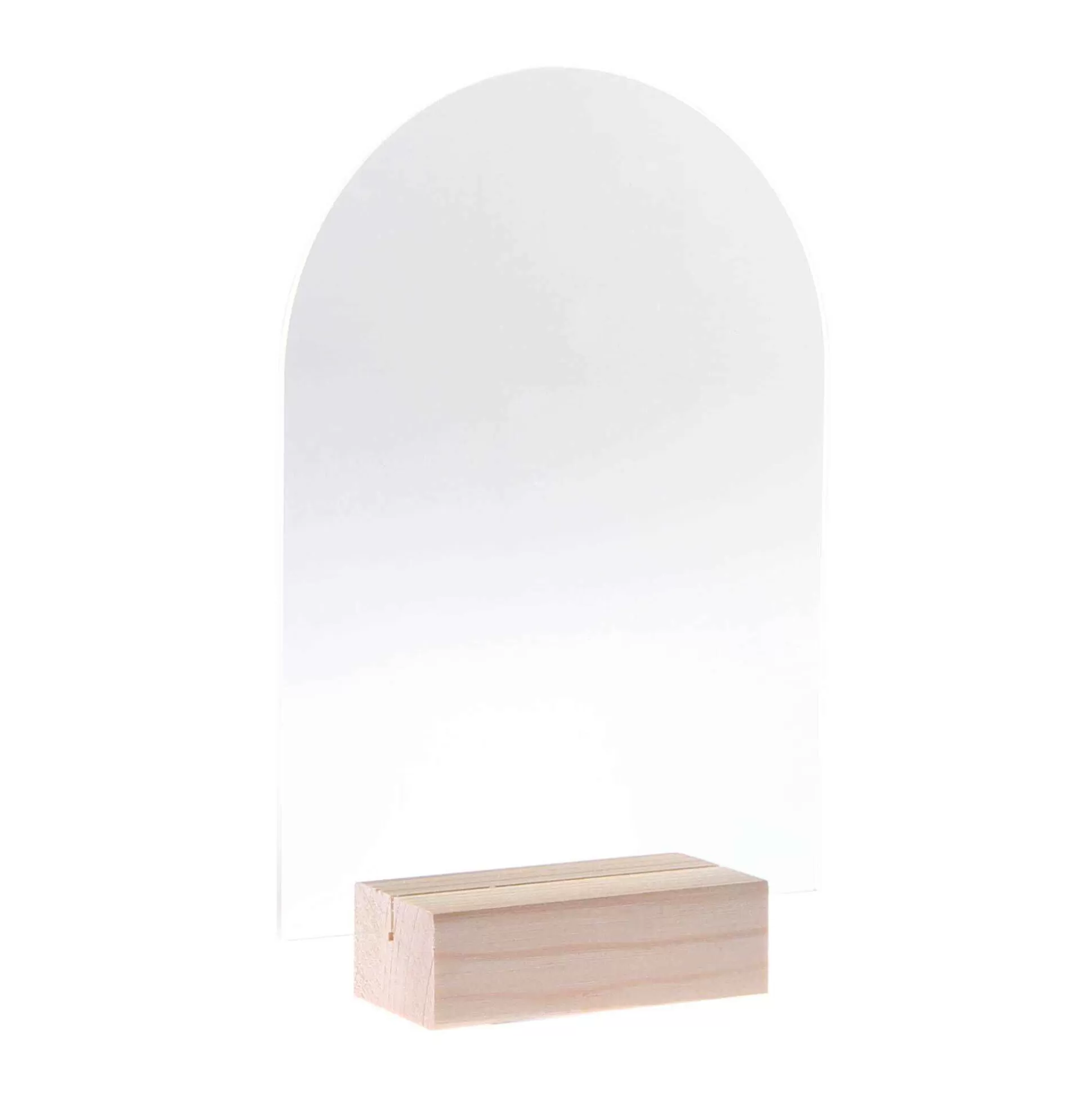 Clear Arch Acrylic Table Sign 20Cm-Hobbycraft New