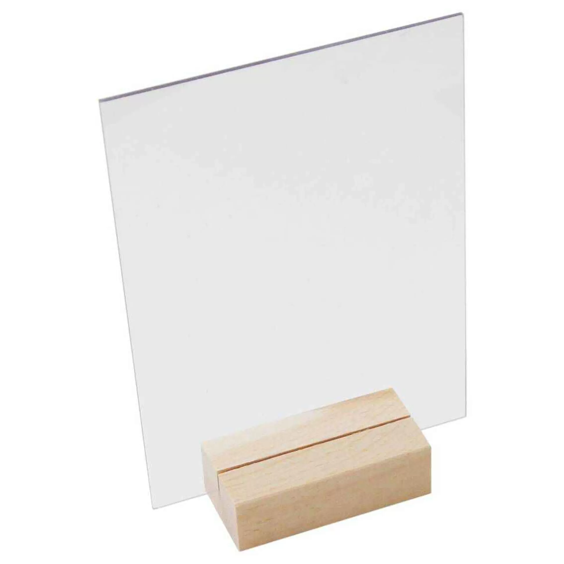 Clear Rectangle Acrylic Table Sign 20Cm-Hobbycraft Sale