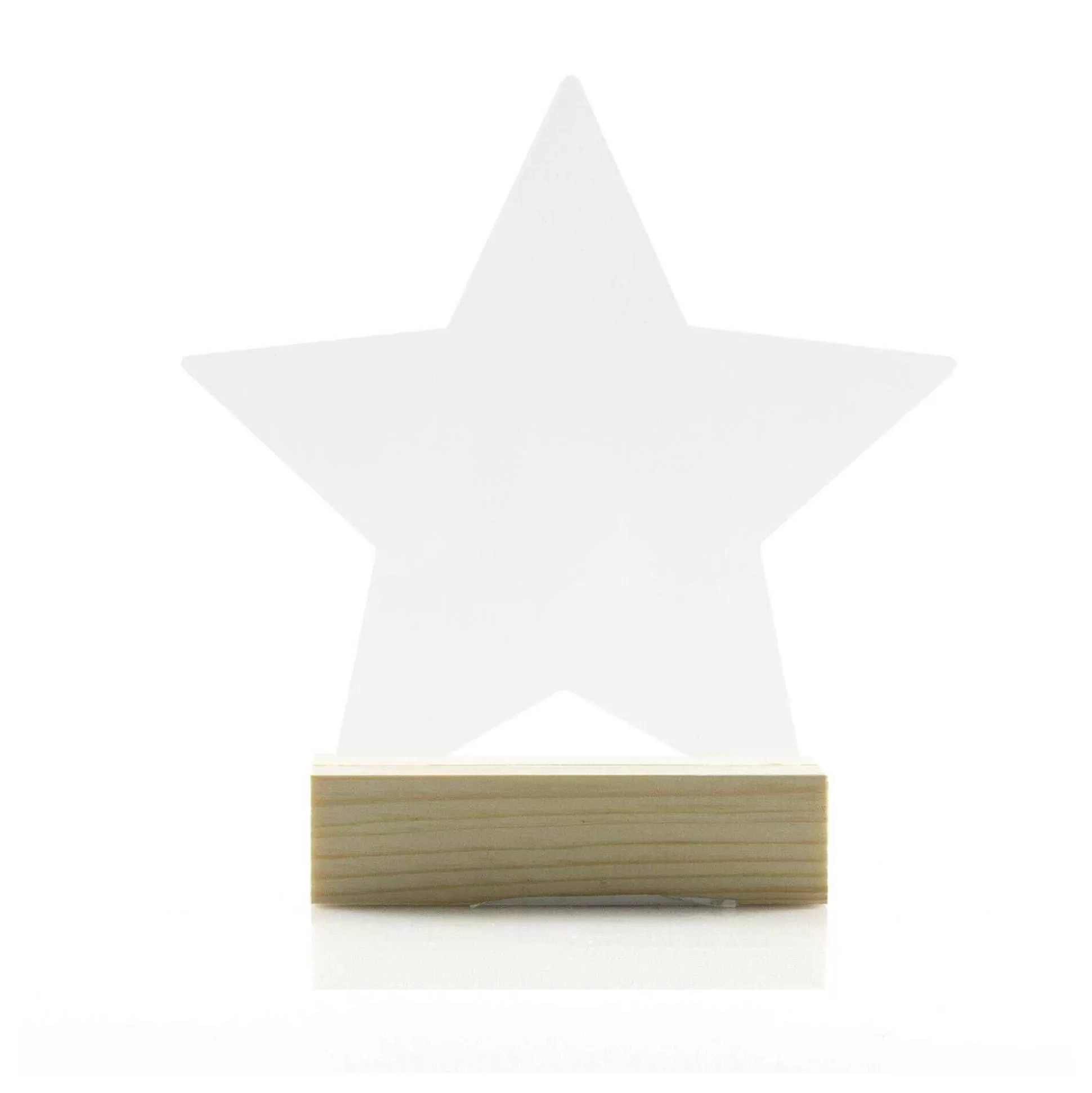 Clear Star Acrylic Table Sign 16Cm-Hobbycraft Hot