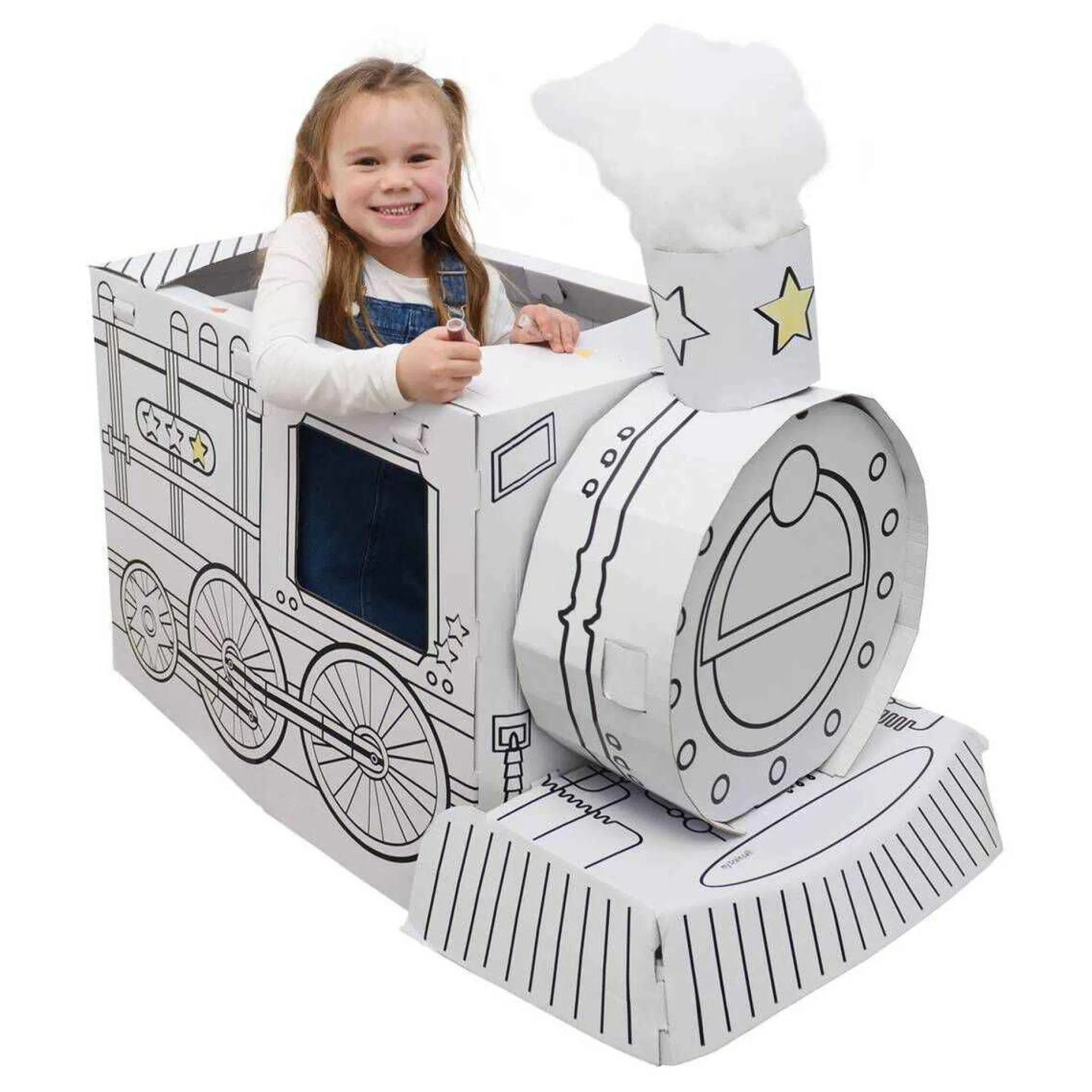 Colour-In Cardboard Train 102Cm-Hobbycraft Cheap