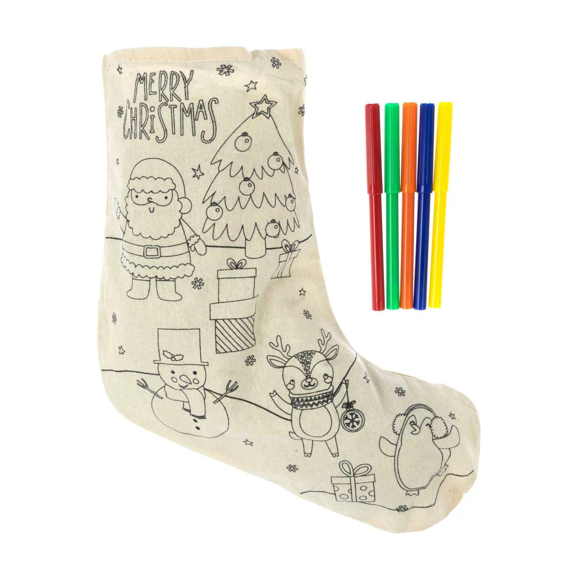 Colour-In Christmas Stocking-Hobbycraft Store