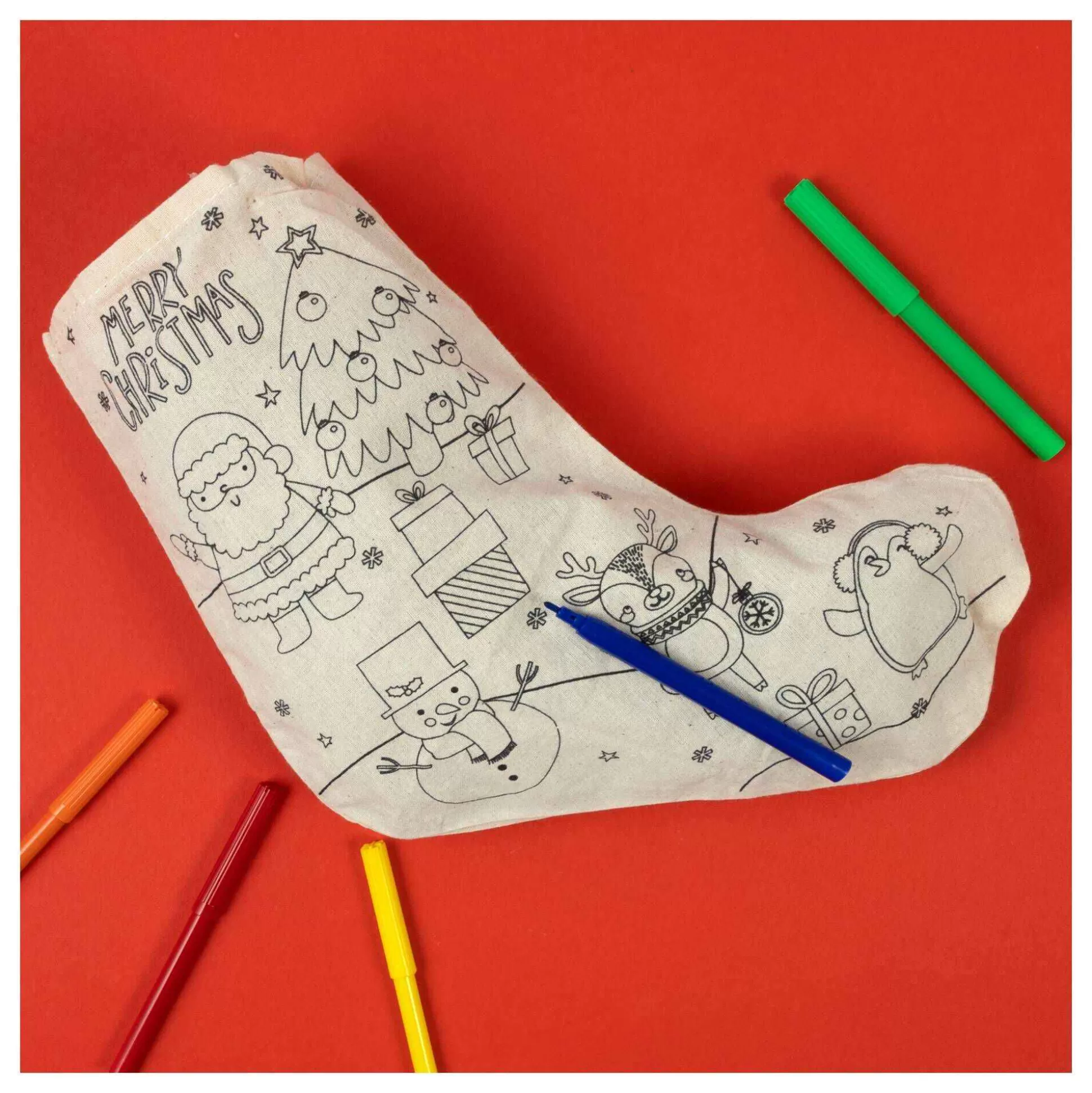 Colour-In Christmas Stocking-Hobbycraft Store