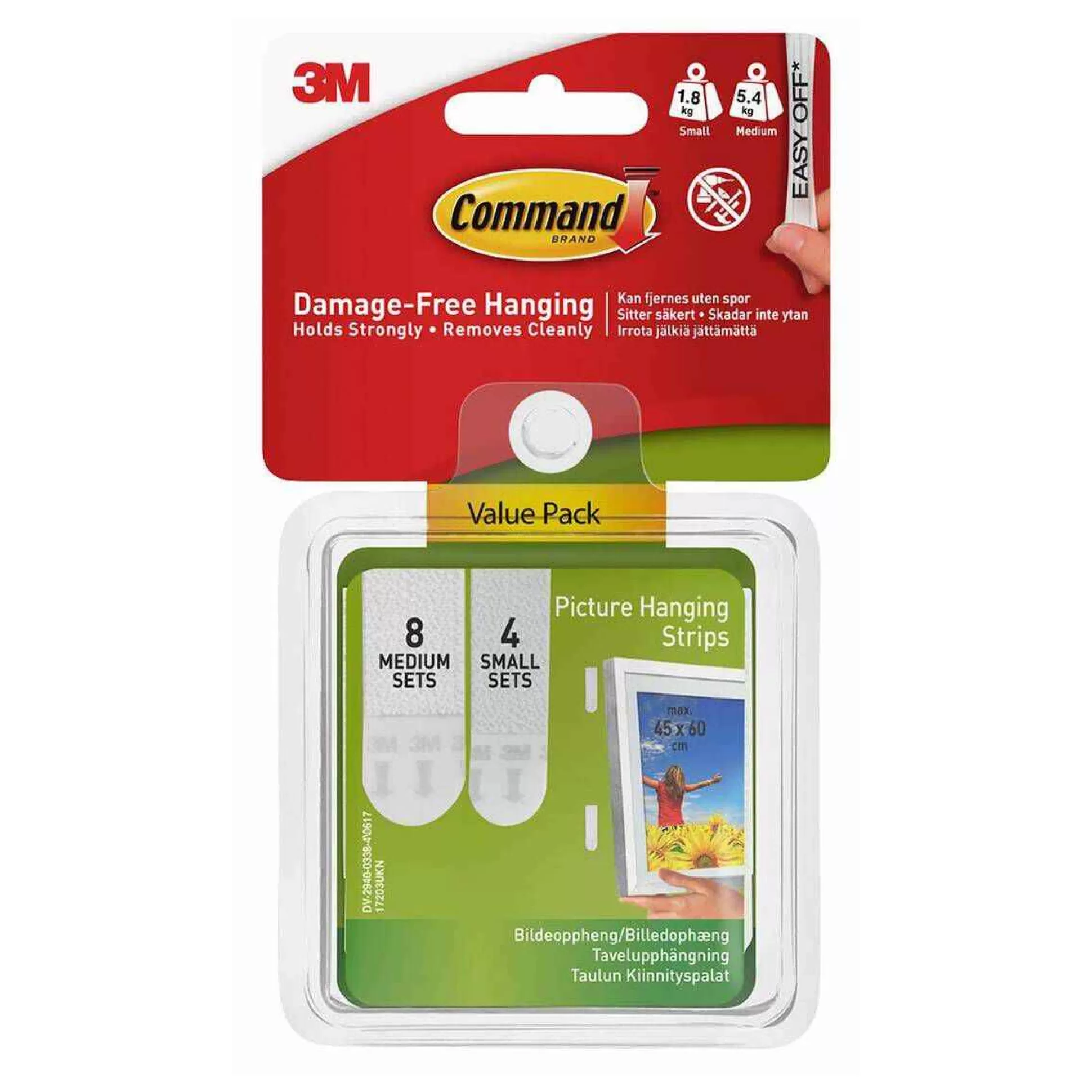 Command Small And Medium Hanging Strips Value Pack-Hobbycraft Hot