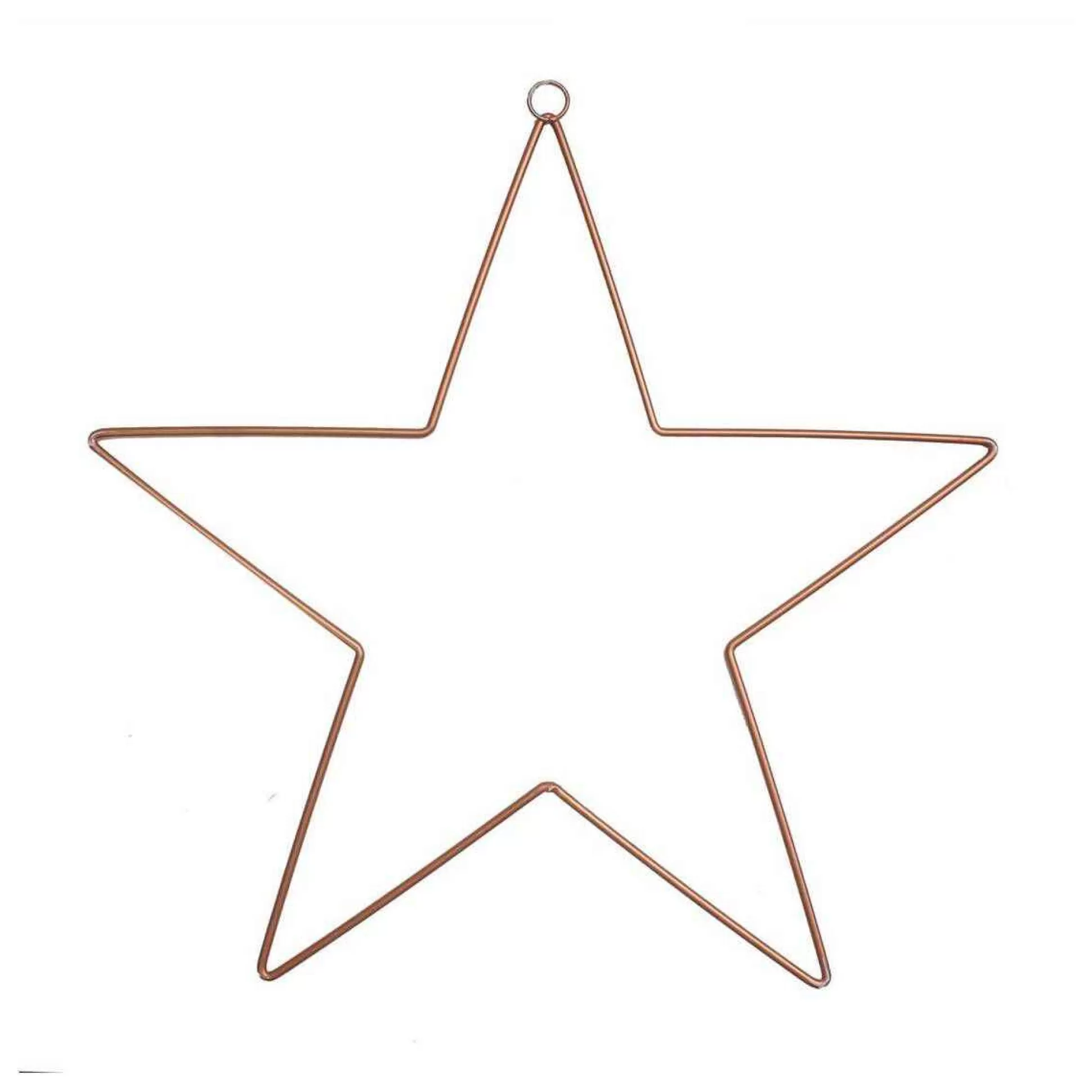 Copper Wire Star Wreath 45Cm-Hobbycraft Shop